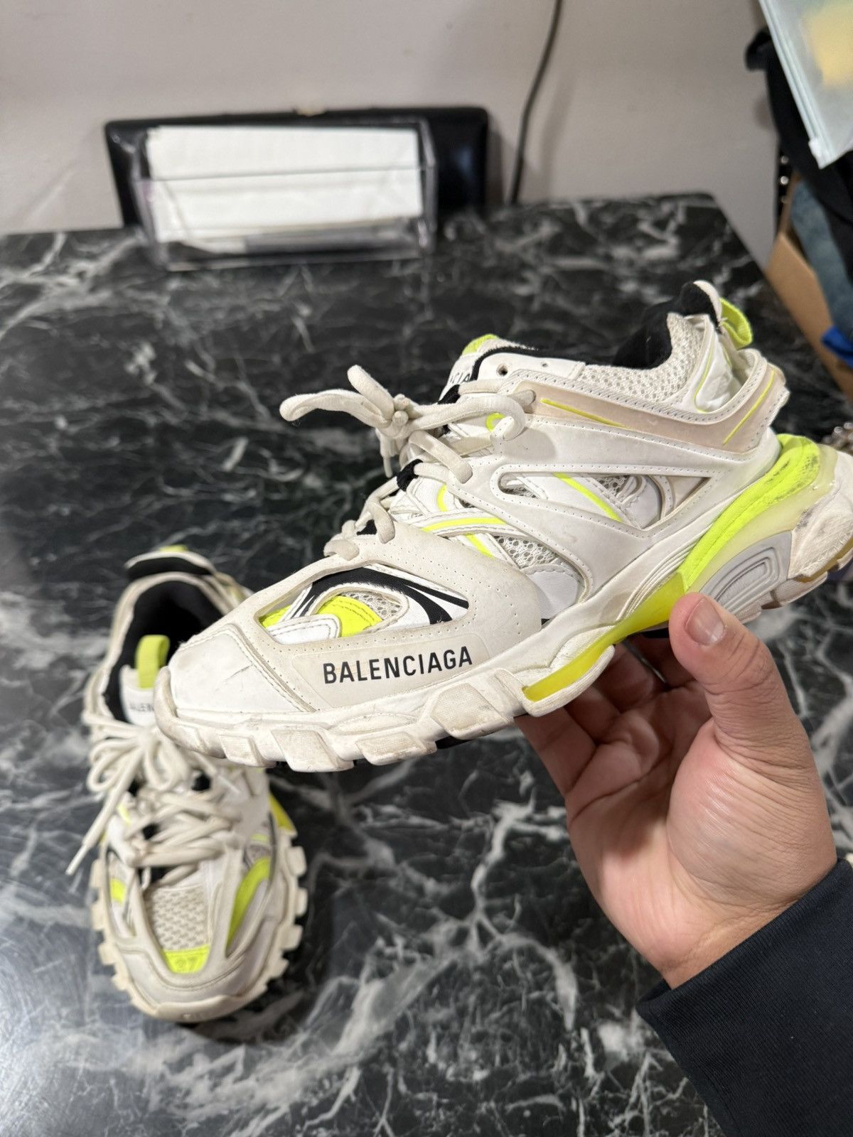 Balenciaga Balenciaga Track White Yellow Size 37 EU / 7 US Size US 7 / IT 37 - 6 Thumbnail