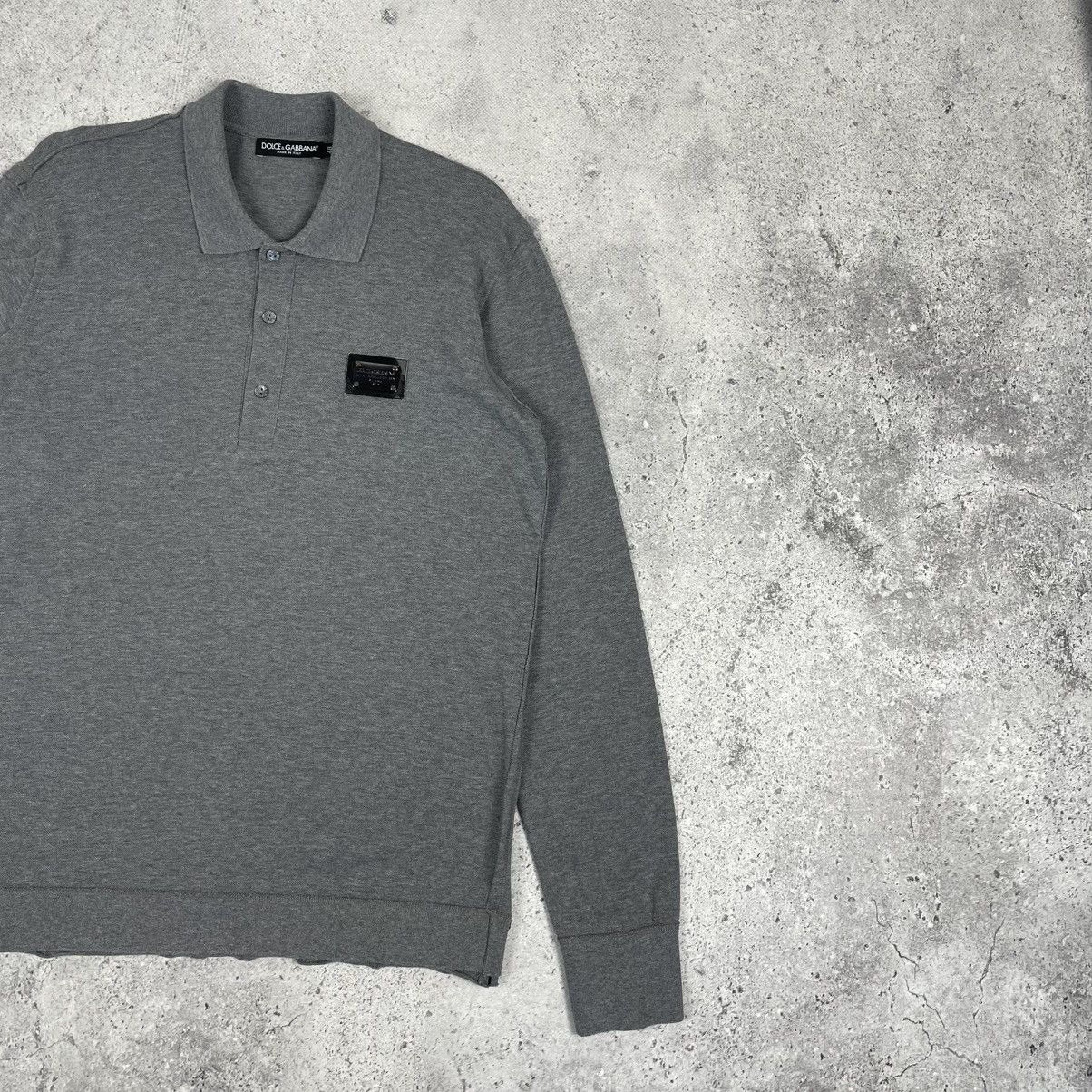 Dolce & Gabbana × Vintage Dolce & Gabbana Gym Collection Long Sleeve Polo Shirt Size US M / EU 48-50 / 2 - 2 Thumbnail