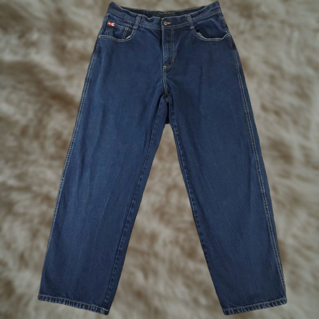 Southpole VINTAGE Southpole Jeans Mens 36x32 Denim Baggy Pants High Rise Relaxed Fit Blue 2000s Size US 36 / EU 52 - 1 Thumbnail
