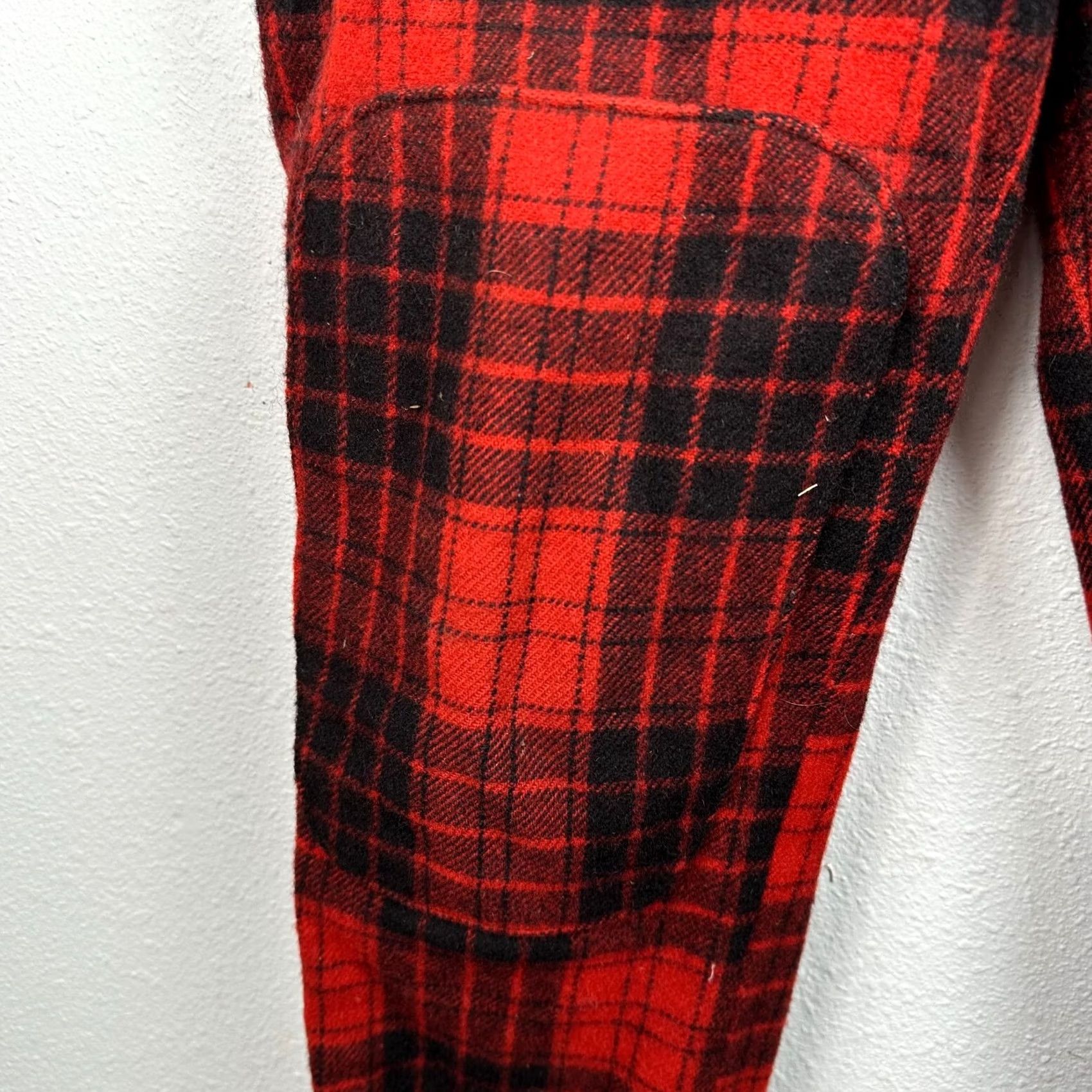 Vintage VINTAGE Woolrich Pants Hunter Plaid Wool 32x30 Cuffed Men Red Wool 32 Regular Mens Size US 32 / EU 48 - 2 Thumbnail