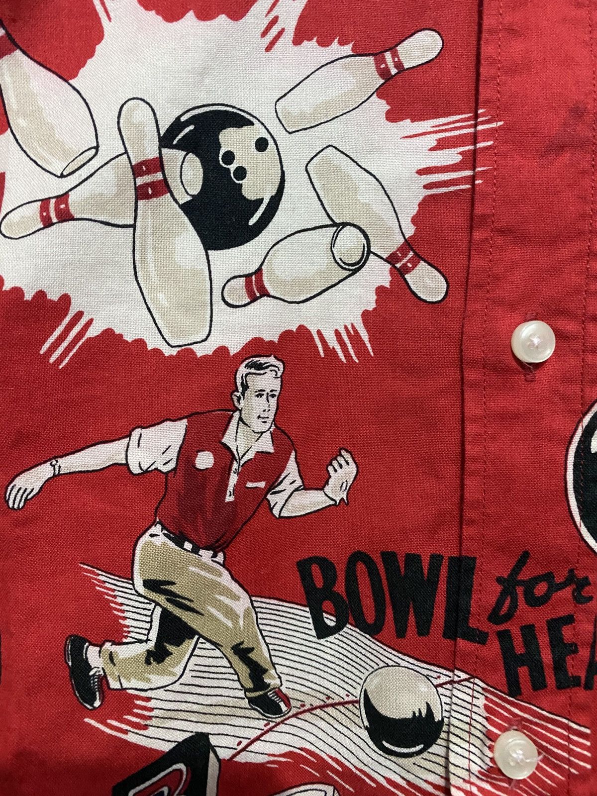Dry Bones × Vintage Dry Bones single needle vintage AOP Bowling Shirts Size US S / EU 44-46 / 1 - 4 Thumbnail