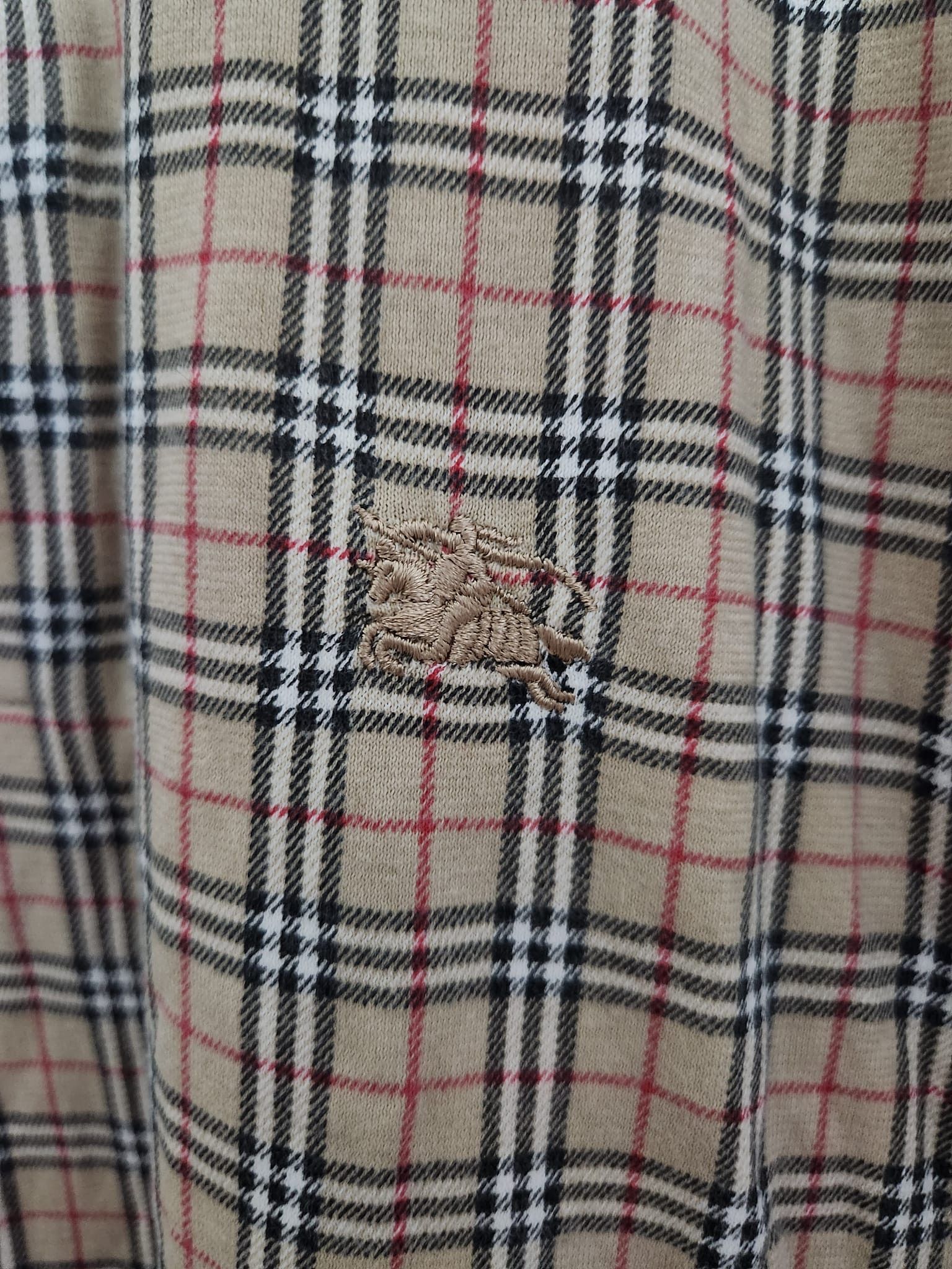 Burberry × Vintage Vintage Burberrys 90s Polo Shirt Nova Checkered Size US S / EU 44-46 / 1 - 8 Thumbnail