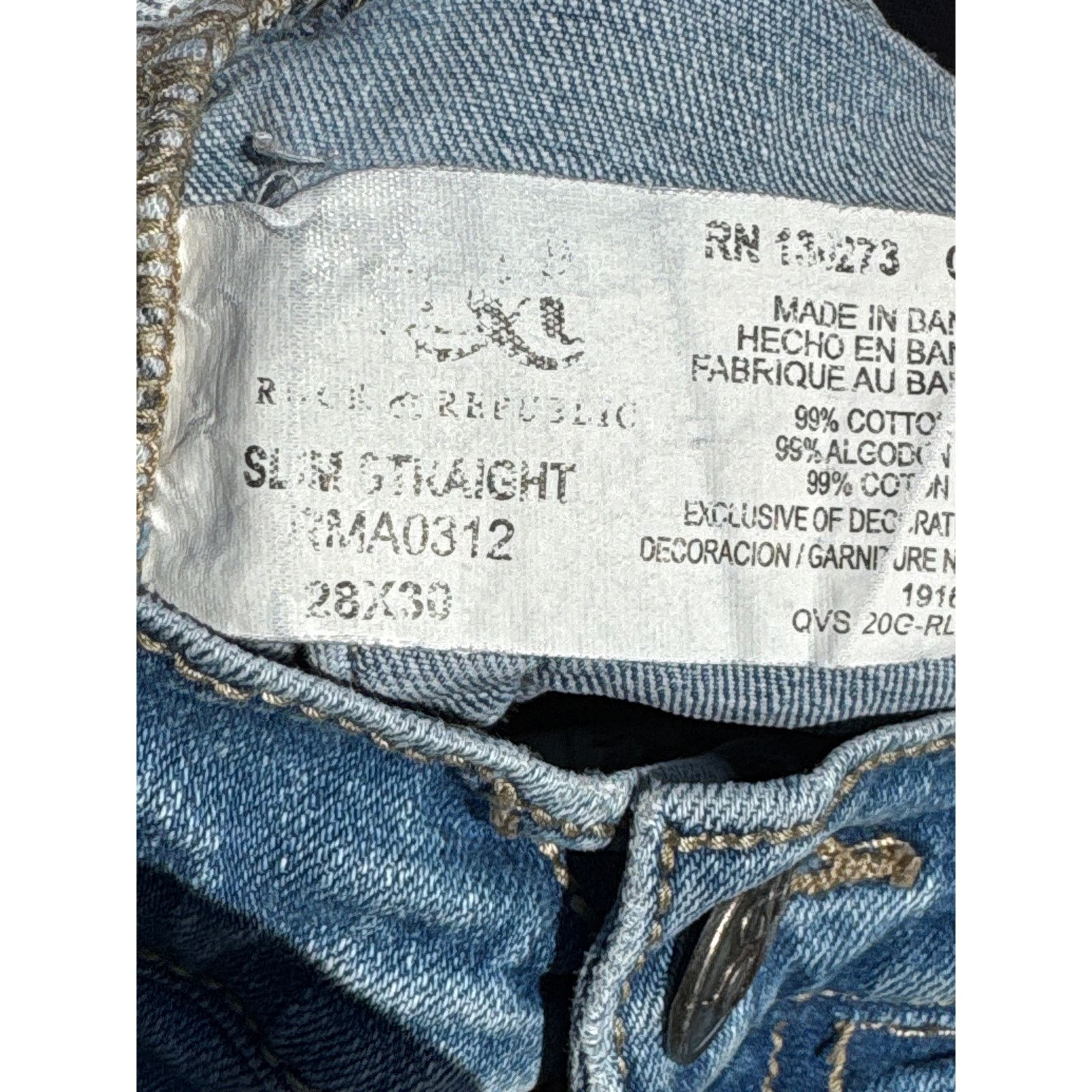 Rock & Republic Y2K Rock & Republic Jeans distressed 28x30 faded denim Size 28" / US 6 / IT 42 - 7 Thumbnail