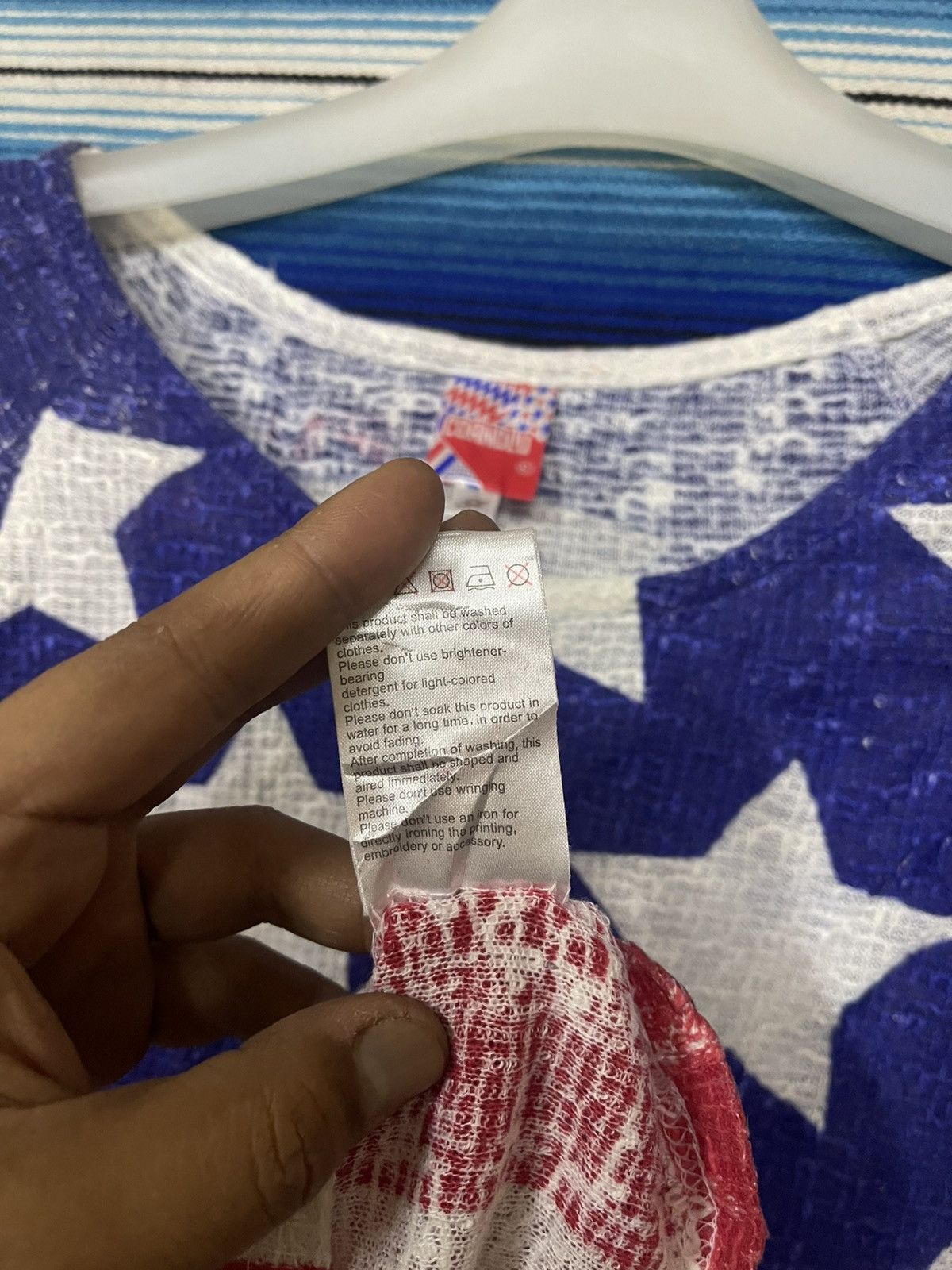 Designer × Japanese Brand VERY RARE 🔥 Co&Lu American Flag Tshirt Size ONE SIZE - 7 Thumbnail