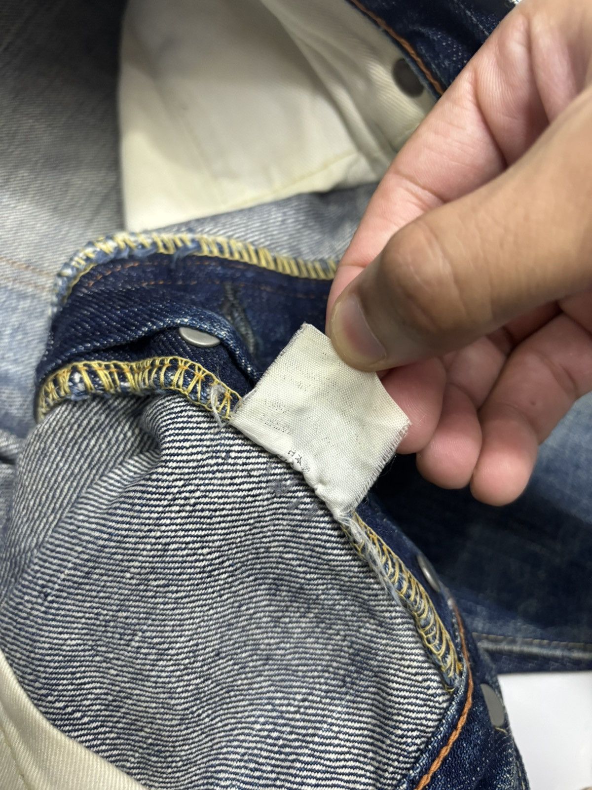 Full Count & Co. 🔥FULL COUNT SELVEDGE BLUE DISTRESSED DENIM JEANS Size US 30 / EU 46 - 16 Thumbnail