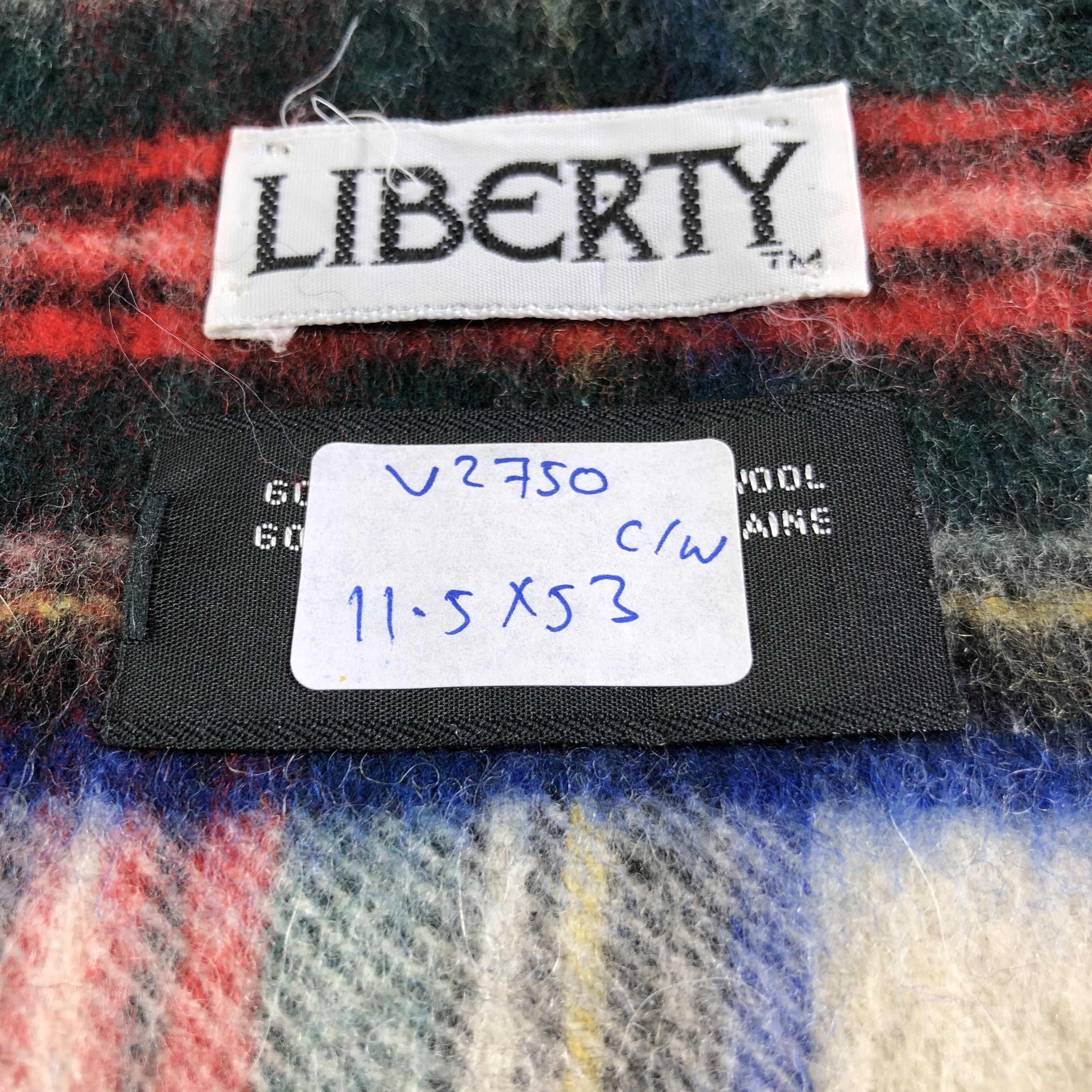 Liberty Liberty Tartan Cashmere/Wool Scarf Muffler Neckwear V2750 Size ONE SIZE - 5 Thumbnail