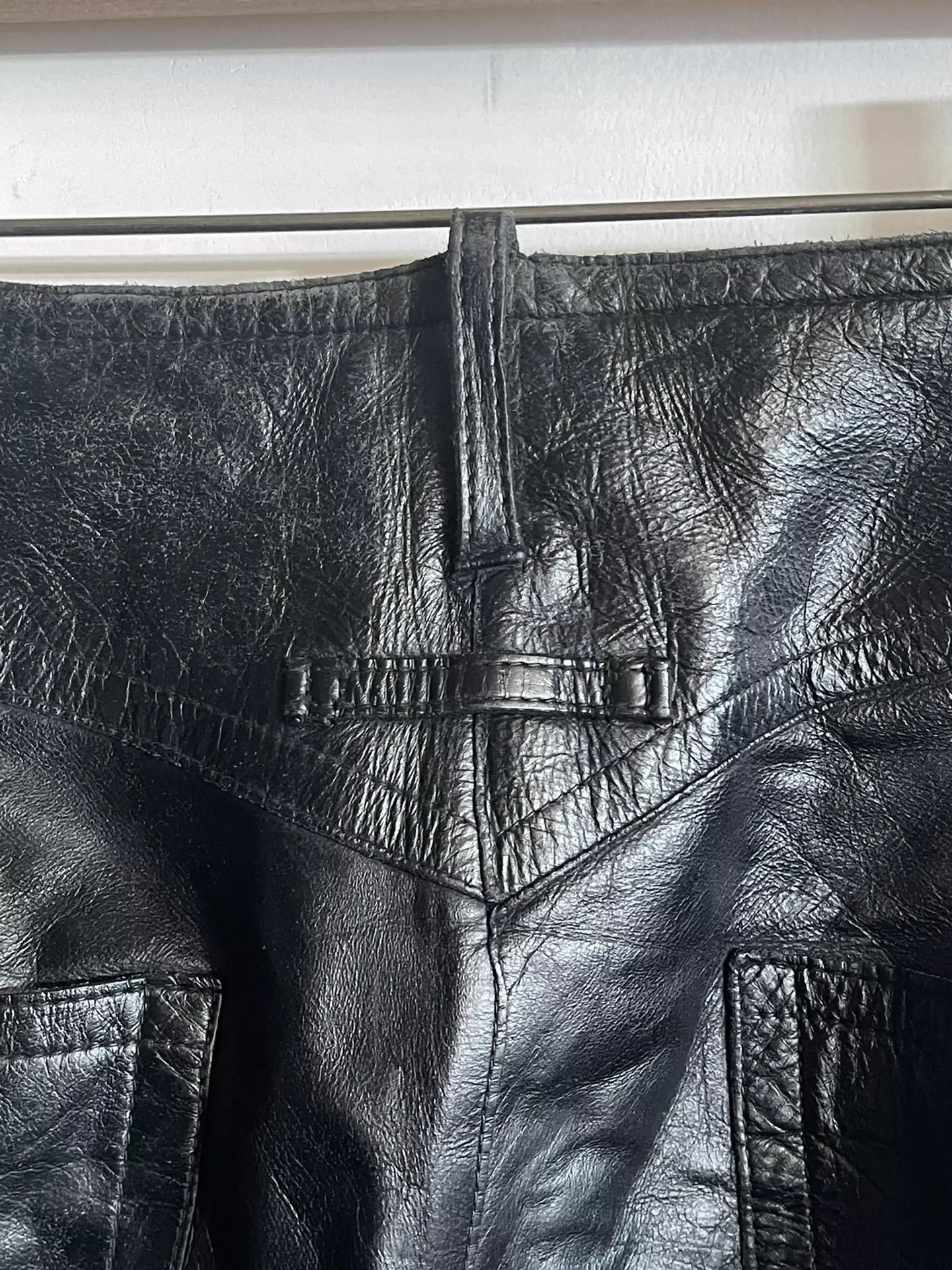 Jean Paul Gaultier Jean Paul Gaultier Motorcycle jeans leather pants-2505 Size US 32 / EU 48 - 2 Thumbnail