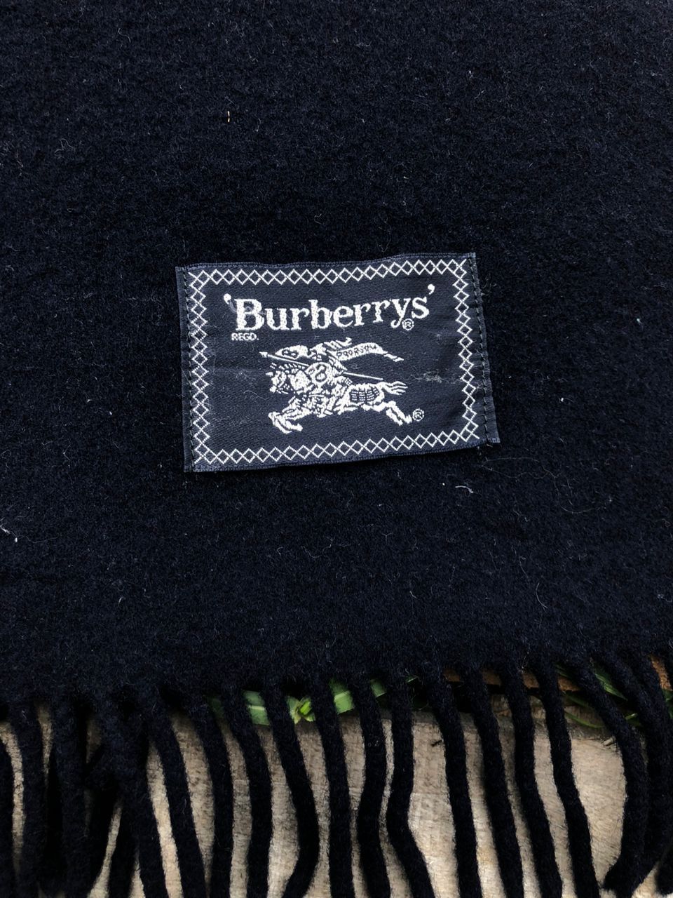 Burberry × Vintage Vintage 90s Burberrys Oversized Wool Scarves/Muffler Size ONE SIZE - 3 Thumbnail