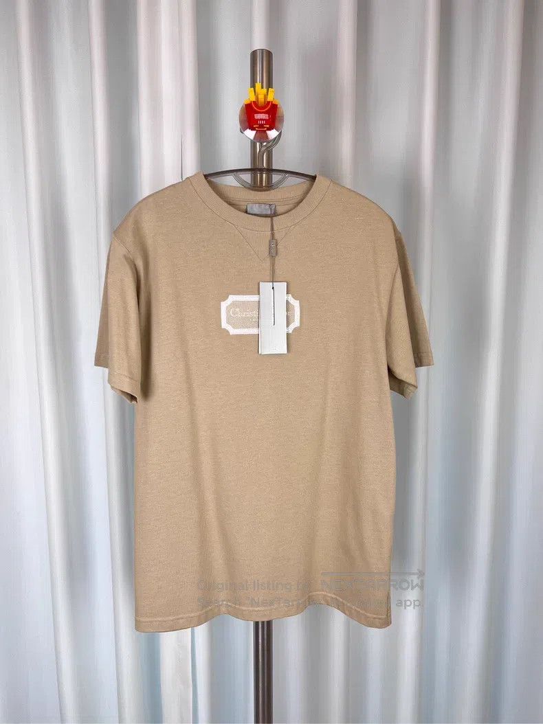 Dior Dior FW23 Solid Colour Logo Embroidered Round-neck Short-s Size US S / EU 44-46 / 1 - 1 Thumbnail