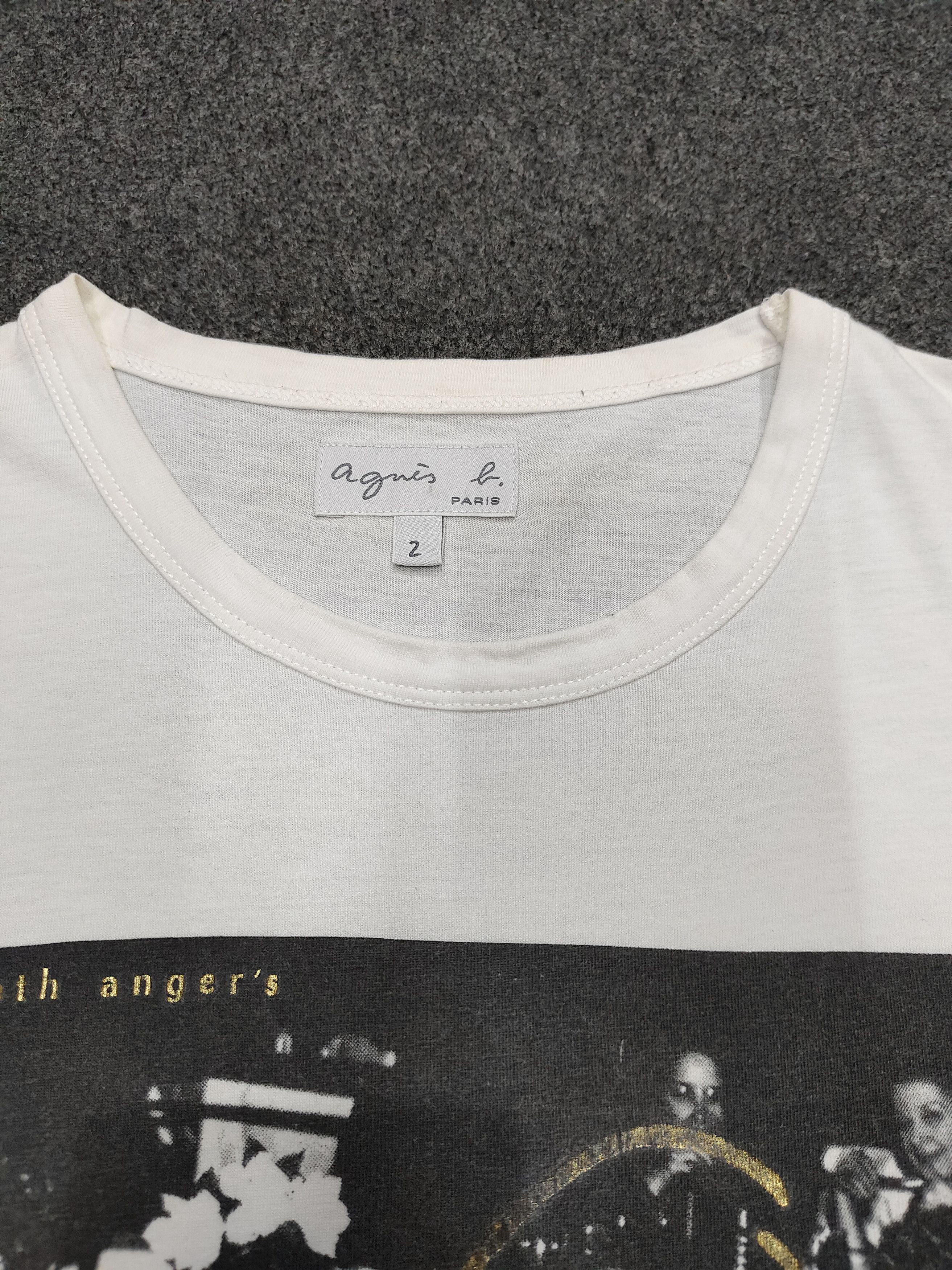 agnes b. RARE🔥Vtg Agnes B Kenneth Anger Photo Tshirt Size M / US 6-8 / IT 42-44 - 4 Thumbnail