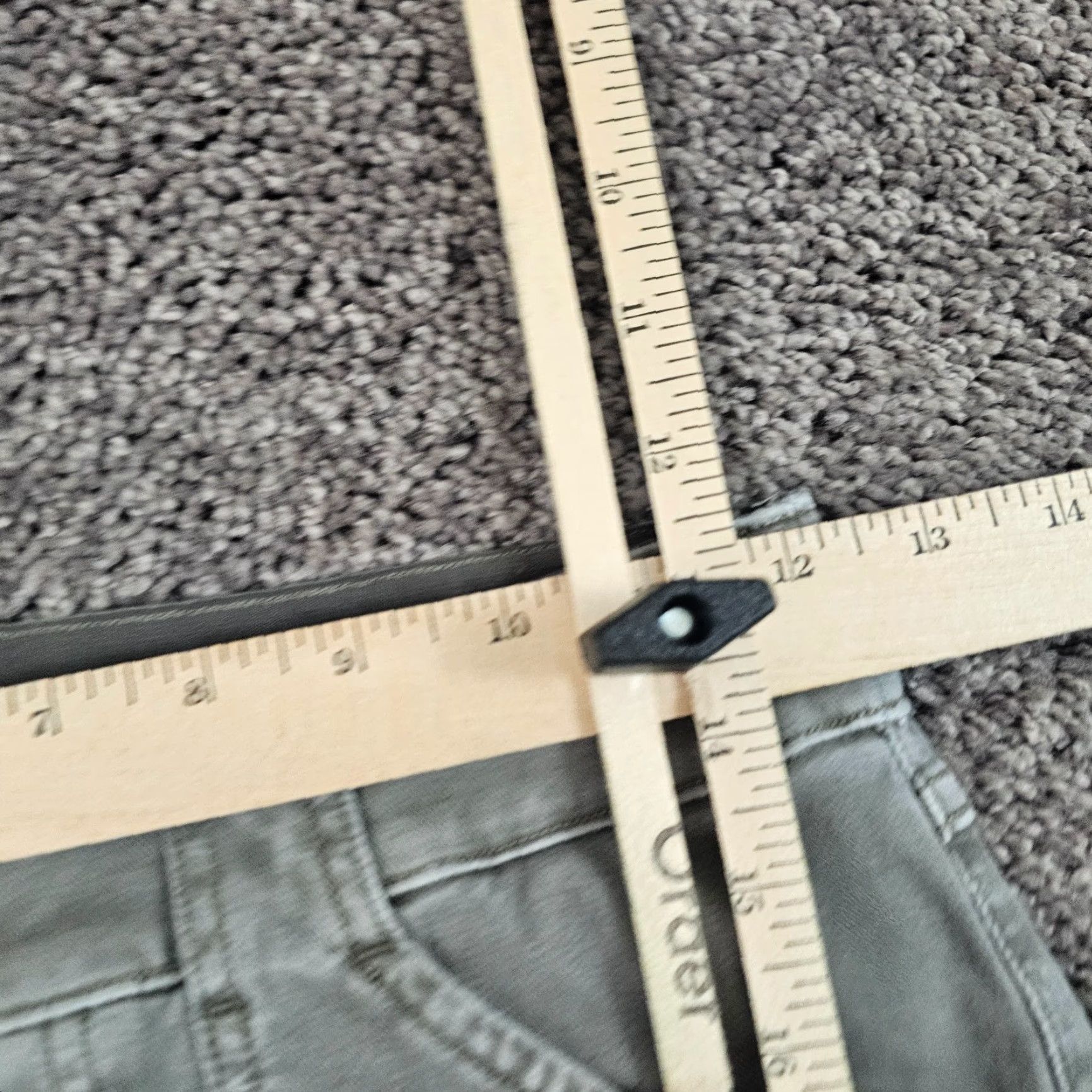 Spanx Spanx Jeans Women's M Gray Ankle Mid Rise Cargo Stretch 29in Inseam 24x29) Size 32" / US 10 / IT 46 - 4 Thumbnail