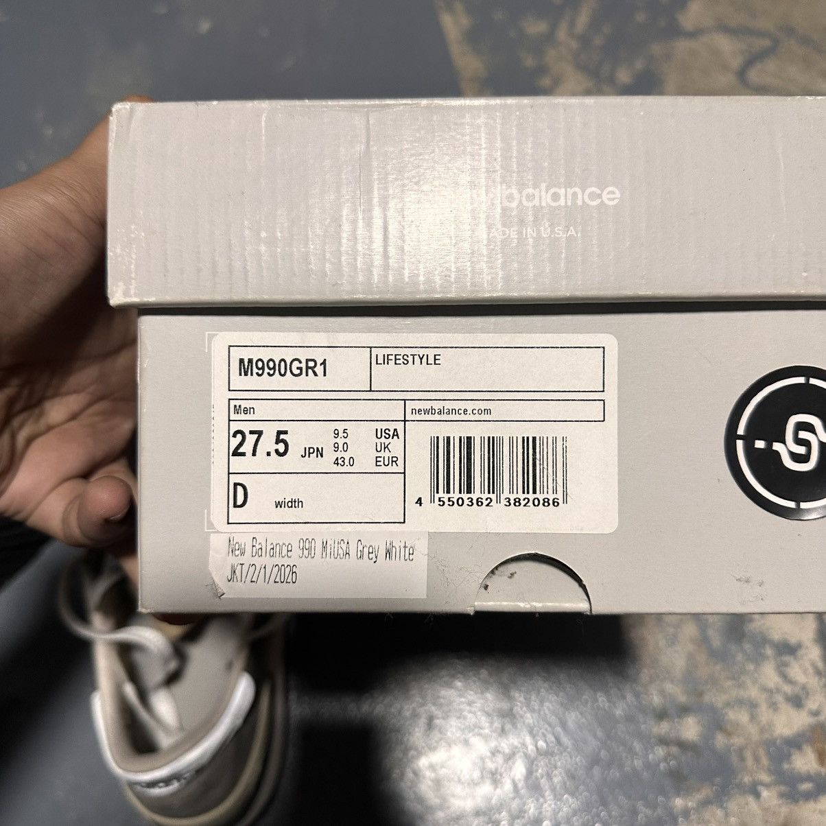 New Balance New Balance 990 V1 Grey white M990GR1 Made USA Size US 9.5 / EU 42-43 - 5 Thumbnail