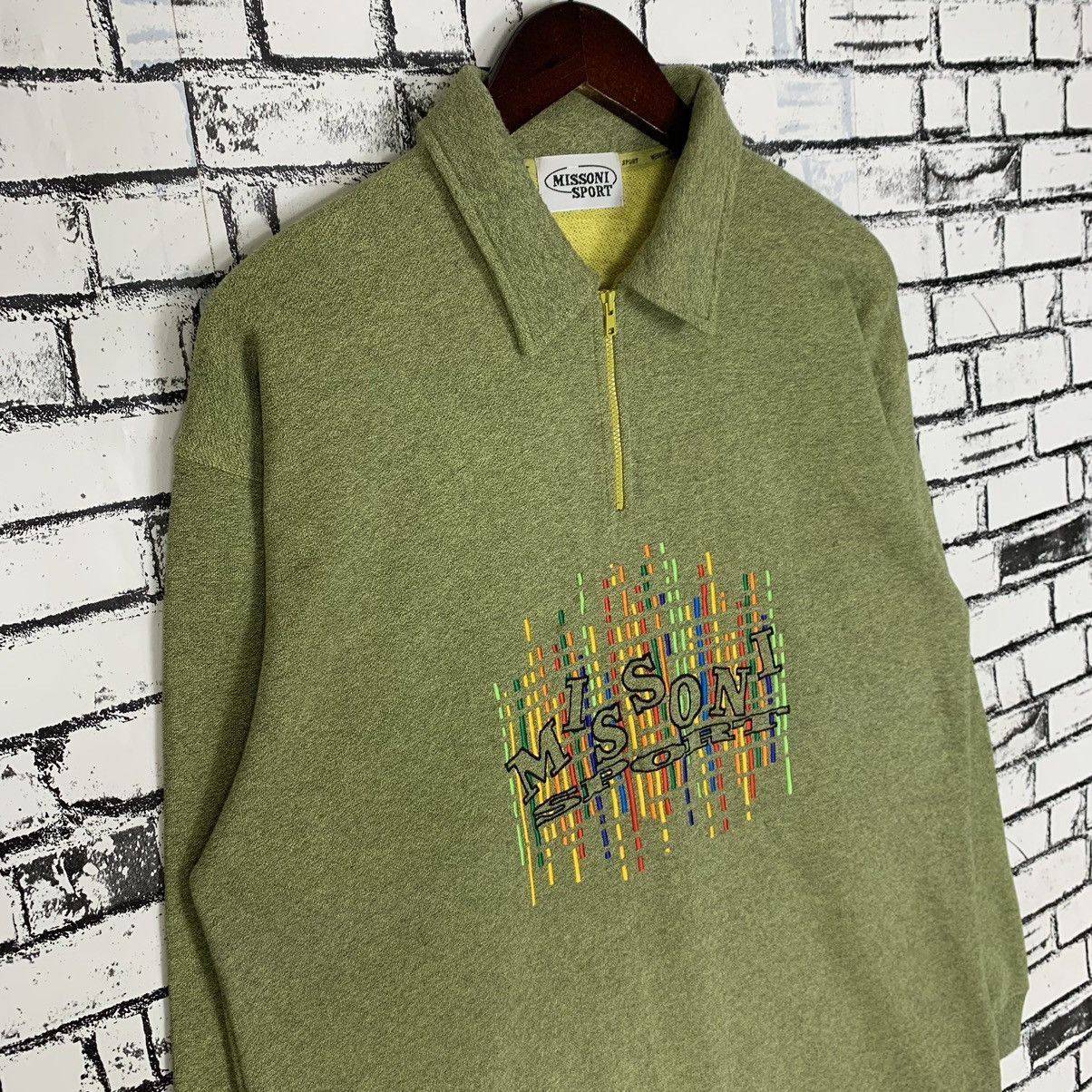 Missoni × Vintage Vintage Missoni Sport Collar Shirt Missoni Pullover Size L / US 10 / IT 46 - 4 Thumbnail