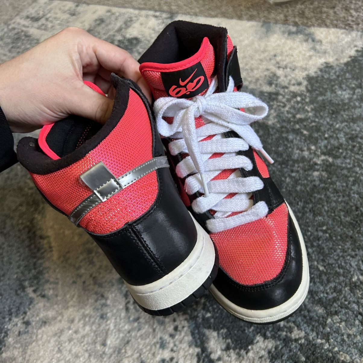 Nike × Vintage 342257-605 2011 NiKE 6.0 DUNK Hi BLACK SATiN HOT PiNK CANVAS Size US 9 / IT 39 - 7 Thumbnail