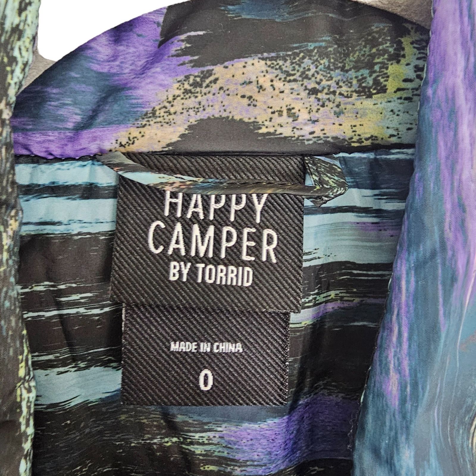 Corridor Torrid Happy Camper Full Zip Jacket Sz 0X Lightweight Active Size XL / US 12-14 / IT 48-50 - 8 Thumbnail