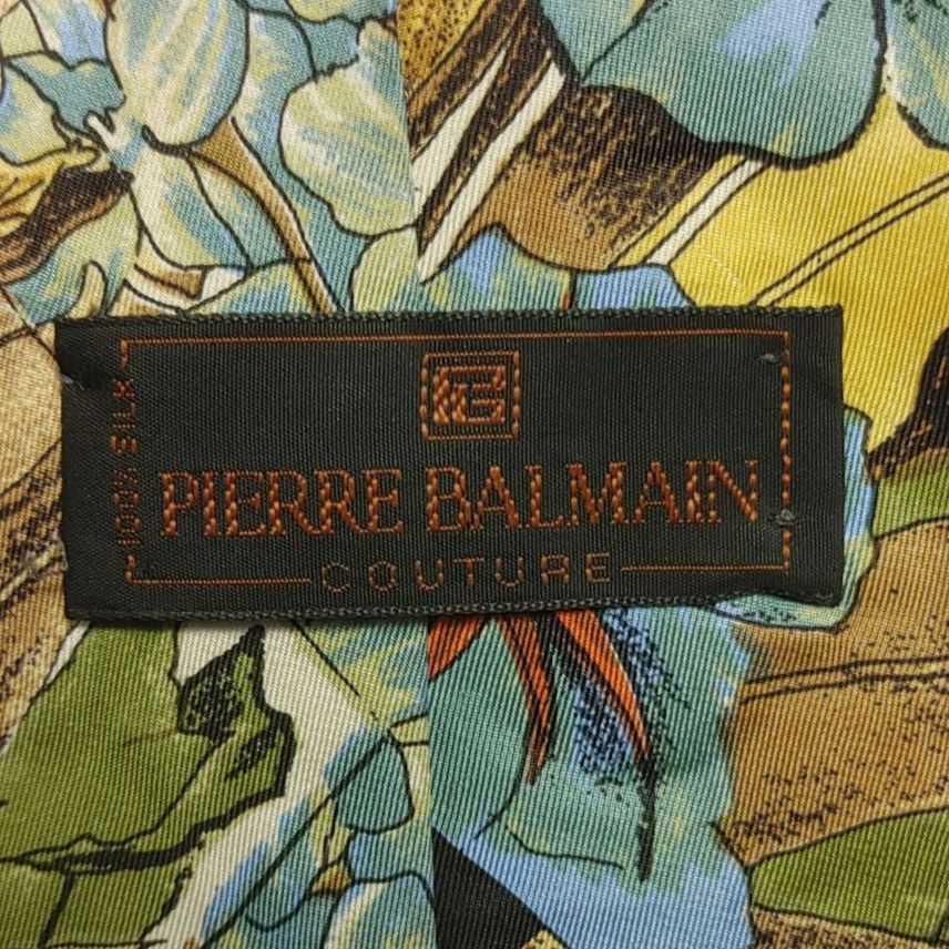 Other Pierre Balmain Couture Men's OS Green/Blue Abstract Tie Size ONE SIZE - 2 Thumbnail
