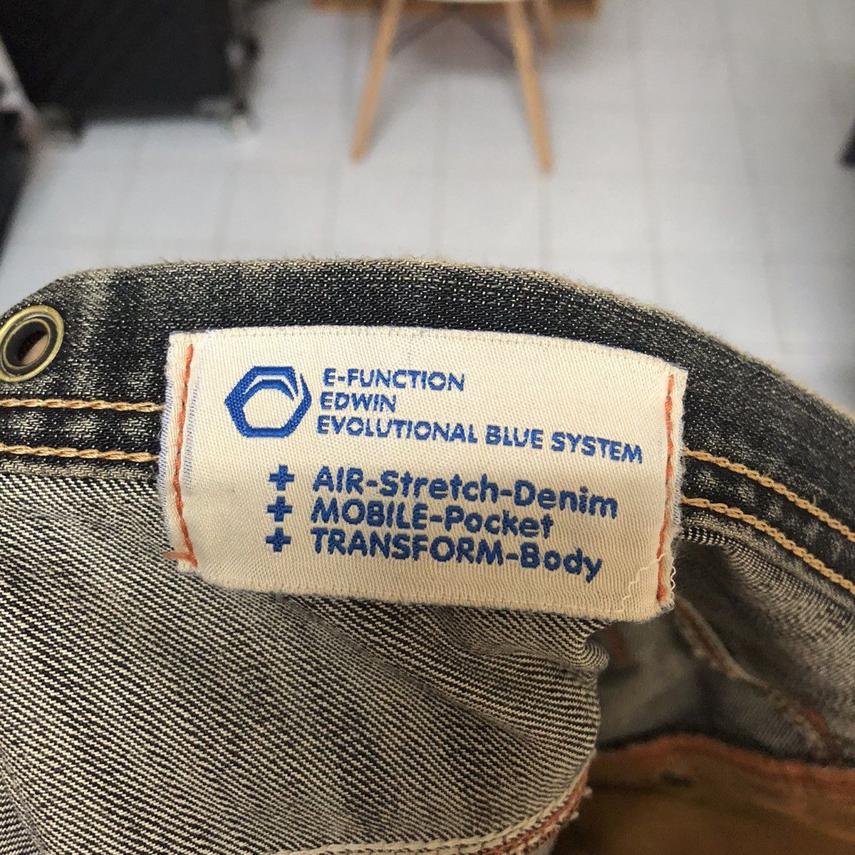 Edwin Edwin Black faded vintage Denim Pants #A1413 Size US 38 / EU 54 - 19 Thumbnail