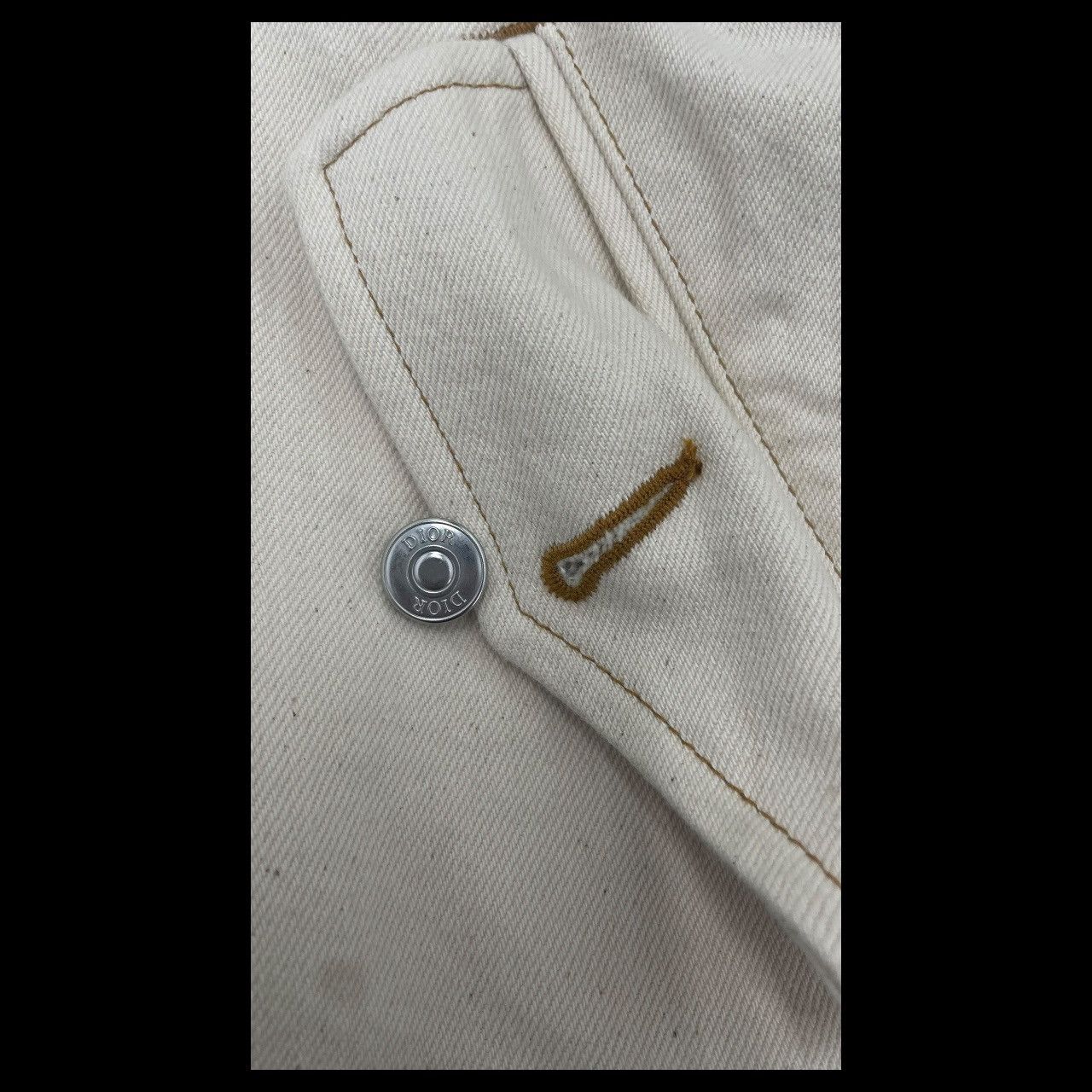 DENIM TEARS × Dior Dior X Denim Tears Dior Tears Cream Embroidered Zip Up Sz 50 Size US M / EU 48-50 / 2 - 3 Thumbnail