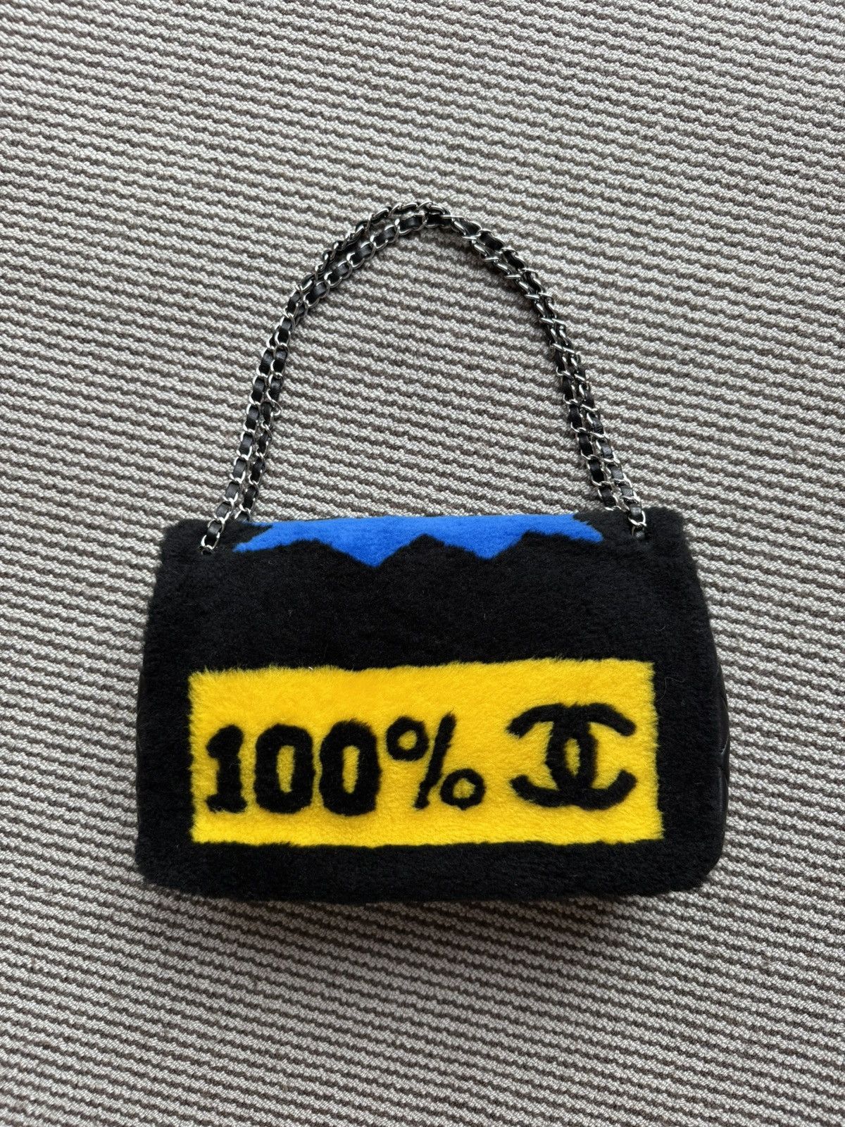 Chanel Chanel 14K Supermarket Shearling Classic Flap Jumbo No.5 Bag Size ONE SIZE - 2 Thumbnail