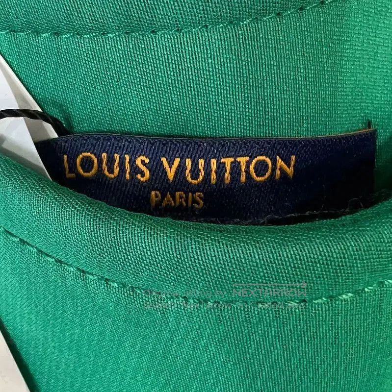 Louis Vuitton Louis Vuitton Summer Green Cotton Skirt . Size 28" / US 6 / IT 42 - 5 Thumbnail