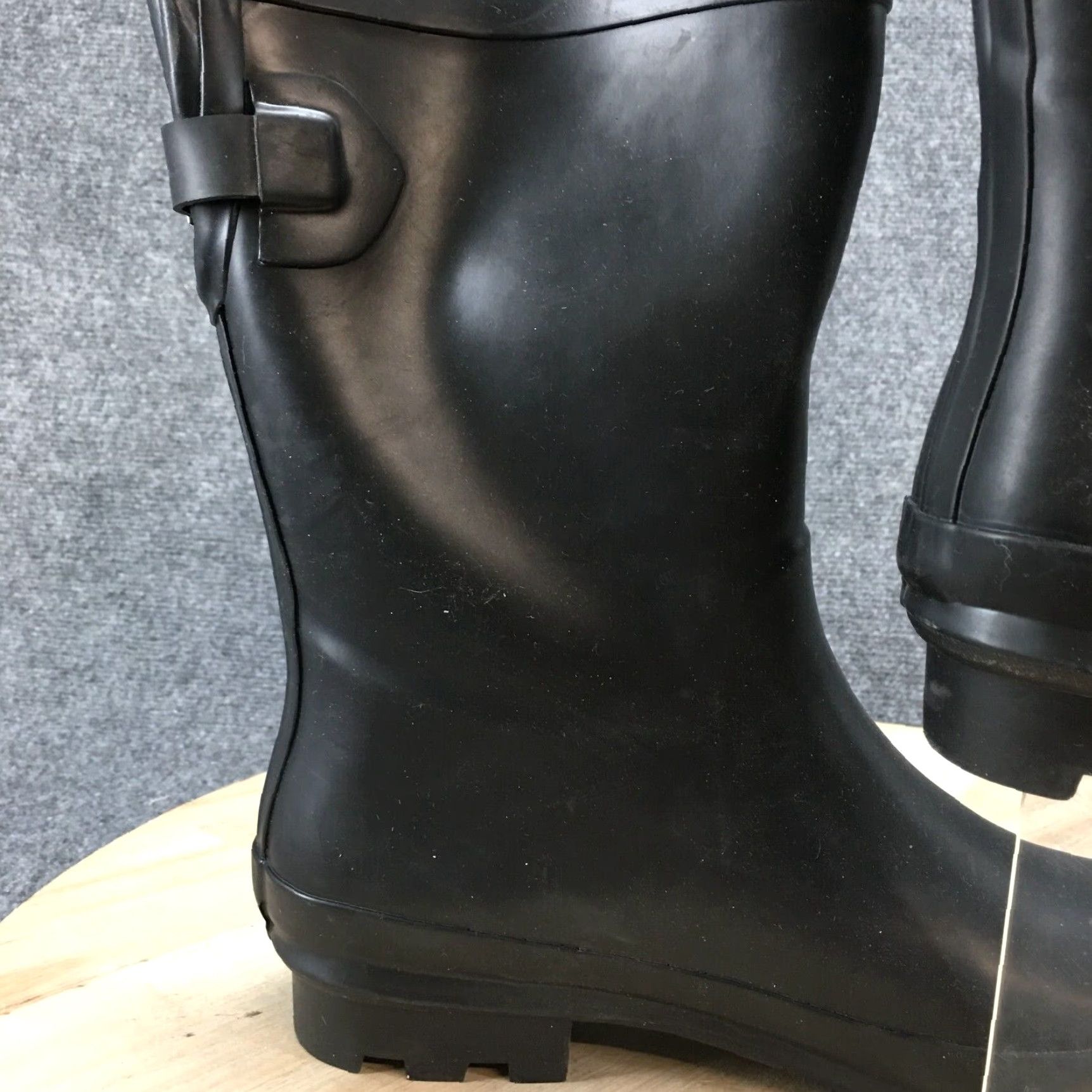 Vintage A New Day Rain Boots Womens 10 Garden Mid Calf Black Rubber Pull On Comfort Boots Size US 10 / IT 40 - 7 Thumbnail