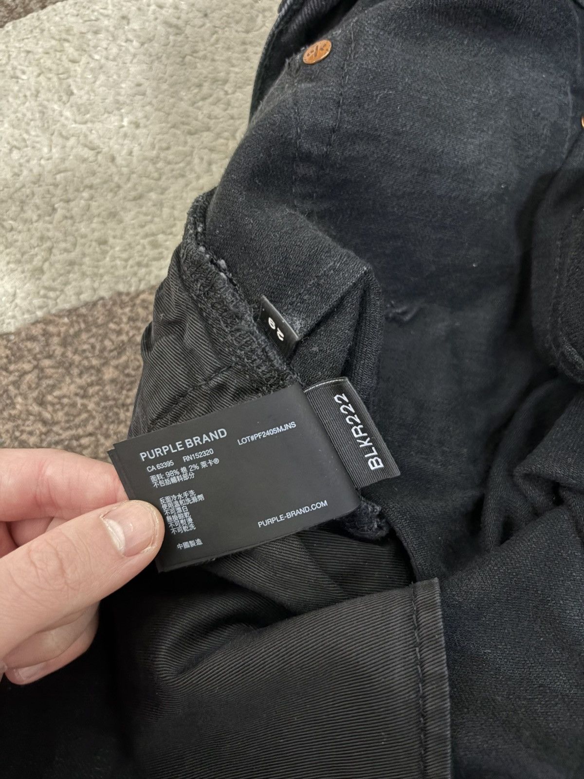 Purple Brand Purple Jeans P001 black Size US 29 - 7 Thumbnail