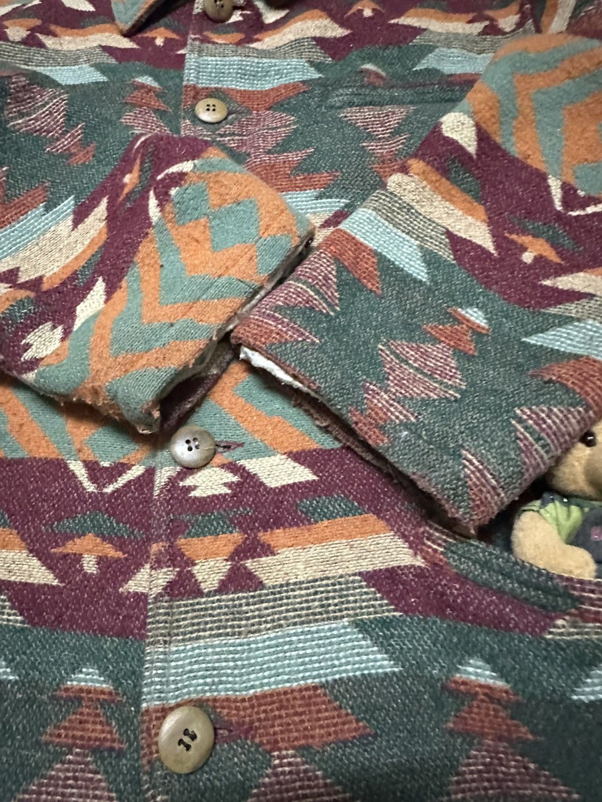 Vintage Vtg Rug blouson avanes Sportwear navajo jacket Size US L / EU 52-54 / 3 - 5 Thumbnail