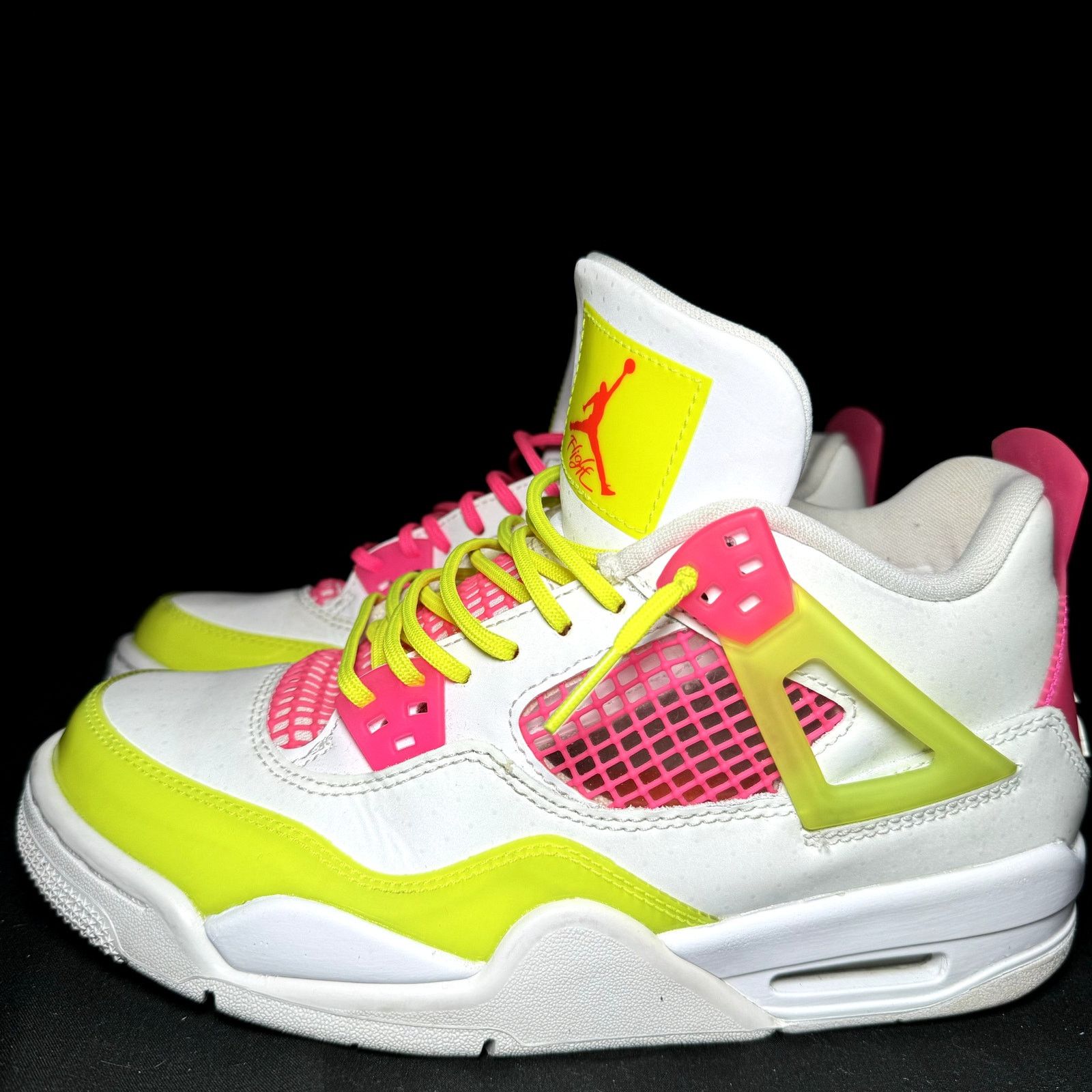Jordan Brand × Nike Size 5.5 - Nike Air Jordan 4 Retro GS Lemon Venom 2020 Shoes Size US 5.5 / EU 38 - 9 Thumbnail