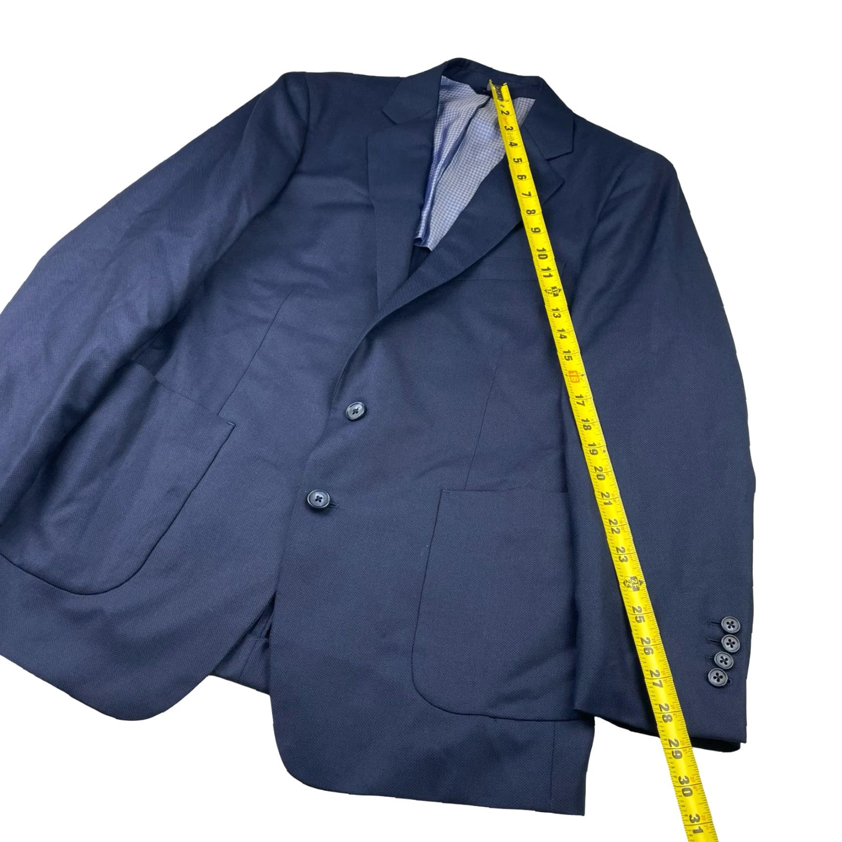 Brooks Brothers Brooks Brothers Blazer Navy 100% Wool 2-Button Single-Breasted Regular Fit Mens 40 Short Vintage No N/A Size 40R - 6 Thumbnail