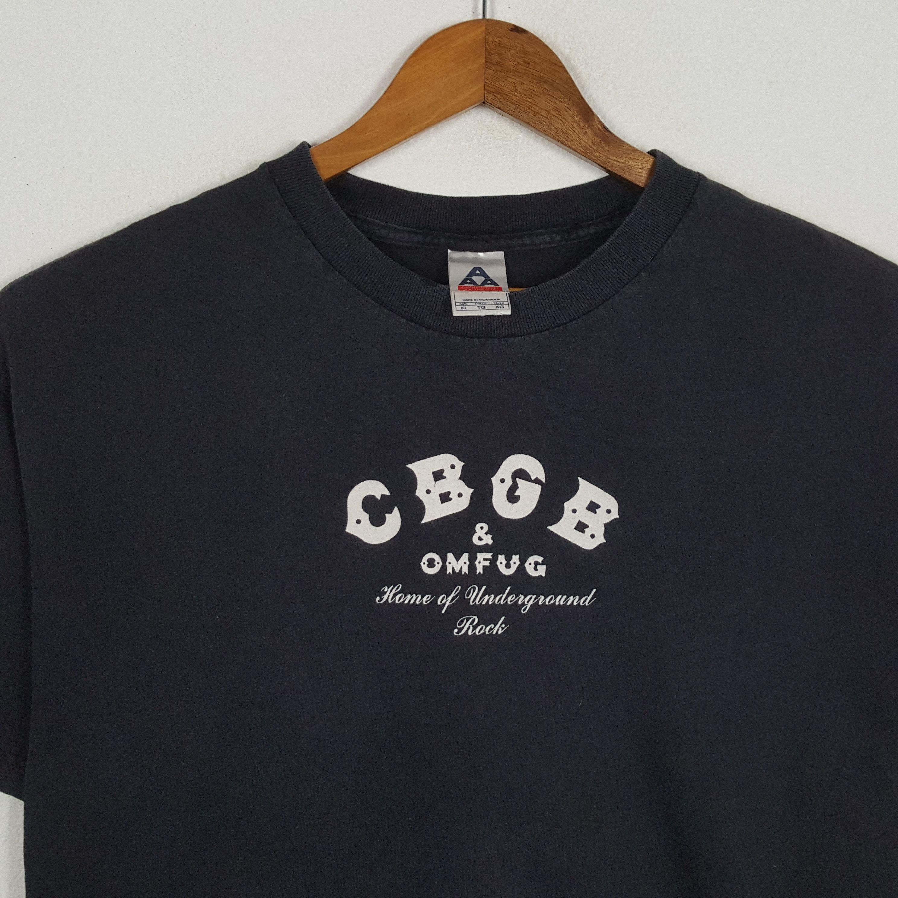 Vintage Vintage CBGB & OMFUG American Rock Record T-Shirts Size US XL / EU 56 / 4 - 2 Thumbnail