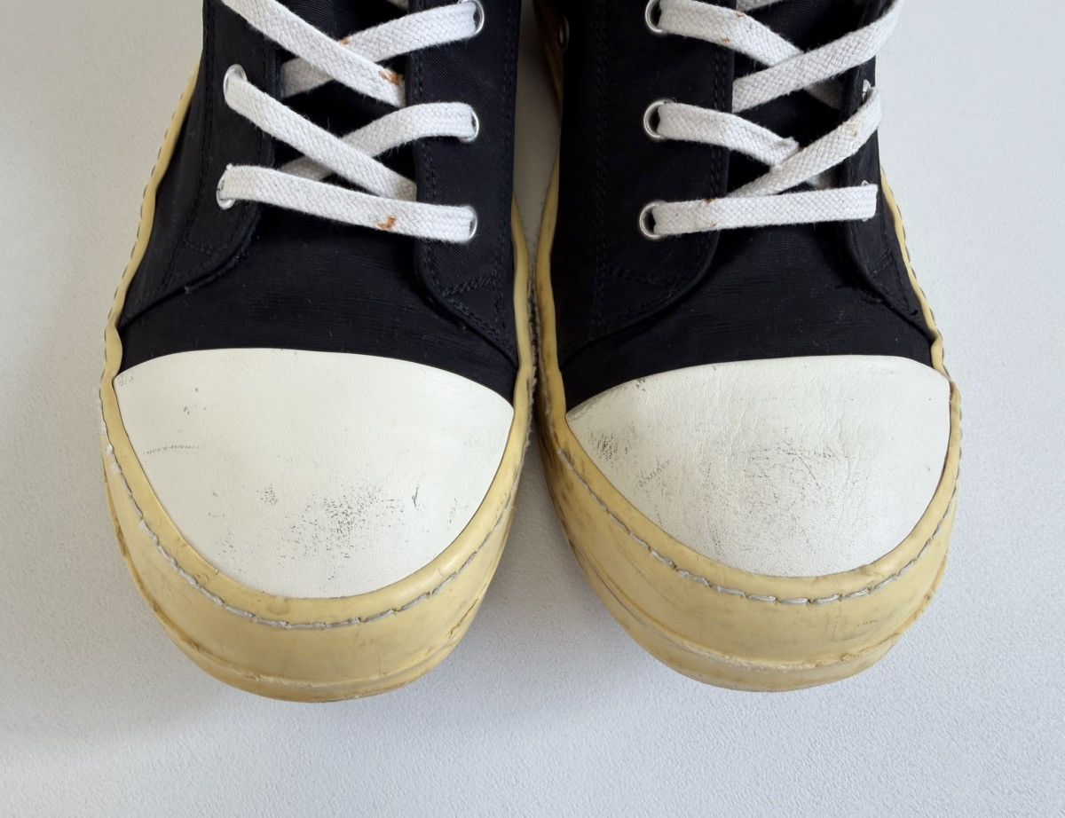 Rick Owens Drkshdw Yellow Sole Black Nylon Ramones Sneakers Size US 8 / EU 41 - 11 Thumbnail