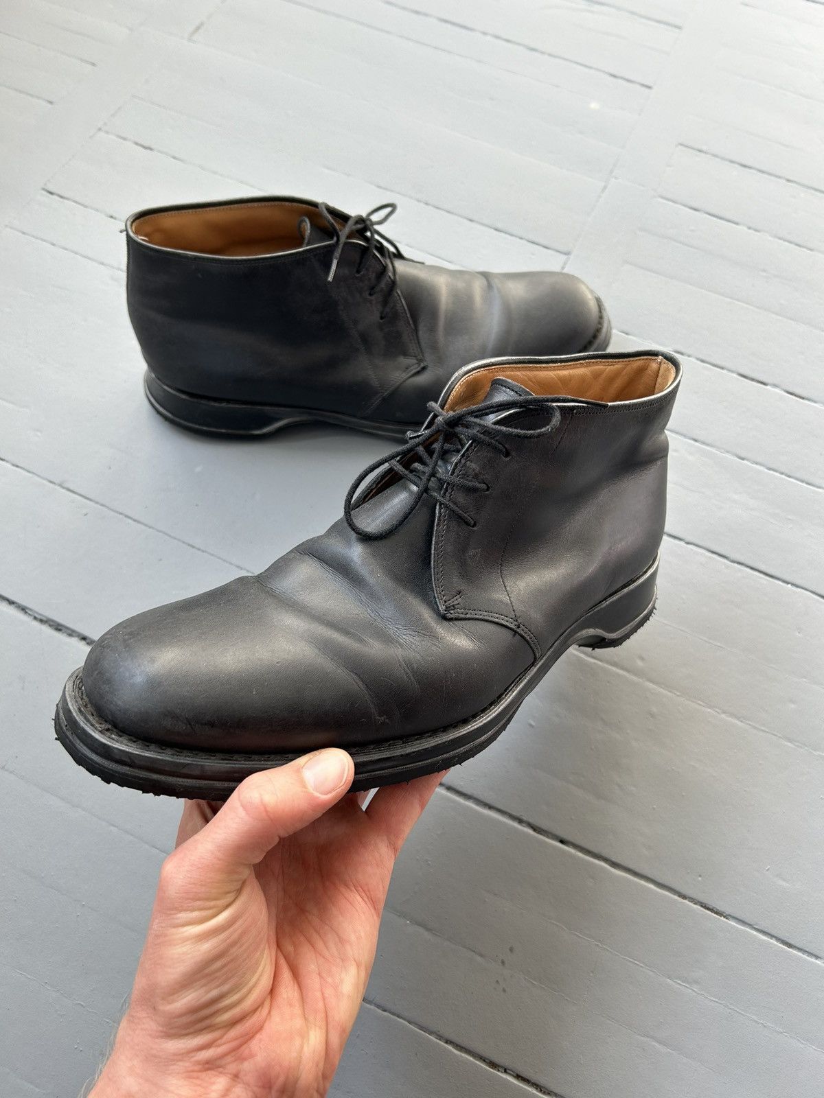 image of Churchs Church’S Amberley Leather Chelsea Boots in Black, Men's (Size 10.5)