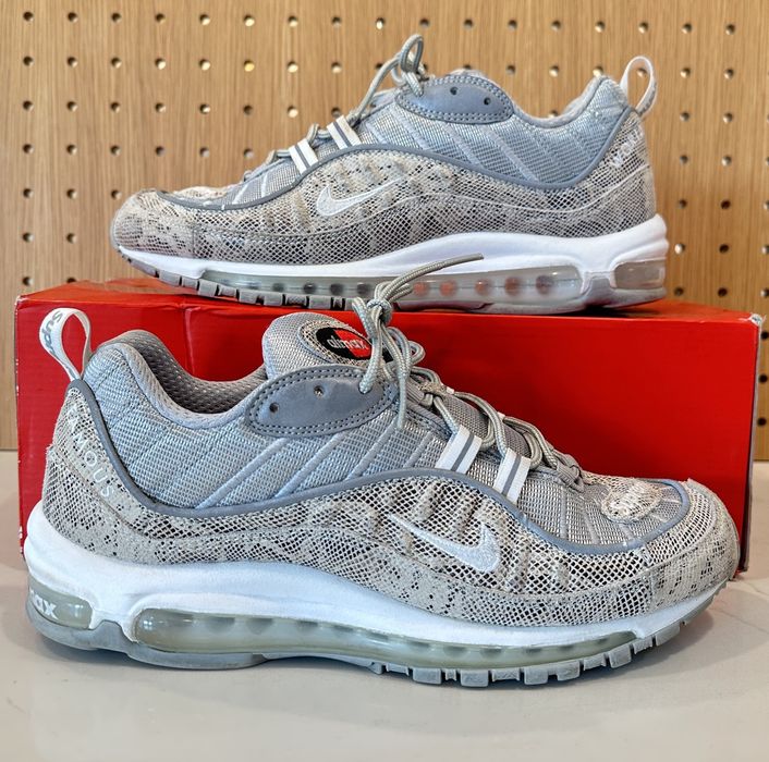 Supreme Supreme Nike Air Max 98 Snakeskin Sail | Grailed