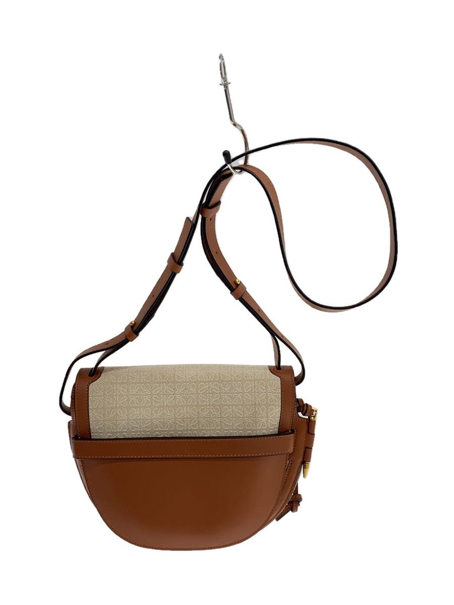 Loewe Flap Dirty Shoulder Bag Canvas White