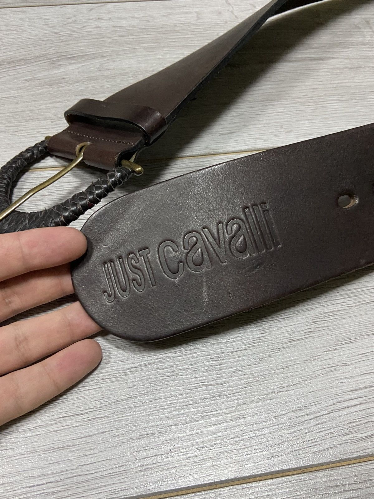 Just Cavalli Just Cavalli vintage leather wide belt Size ONE SIZE - 2 Thumbnail
