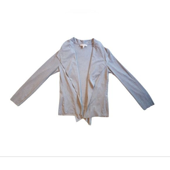 Other PHILOSOPHY Gray Faux Leather Suede Open Front Blazer Jacket Size M / US 6-8 / IT 42-44 - 2 Thumbnail