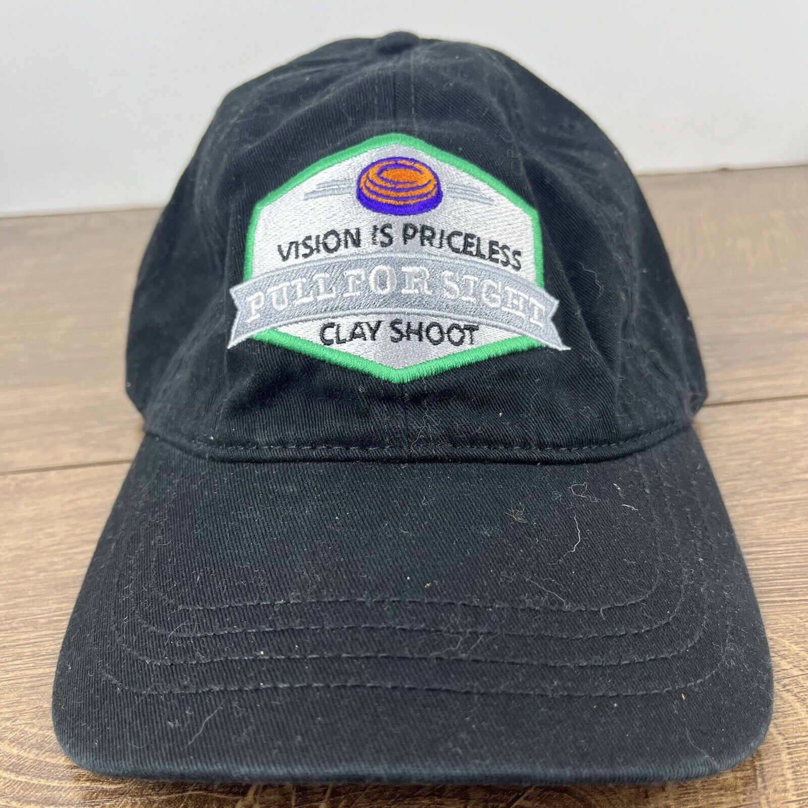 Other Pull Por Sight Hat Clay Shoot Black Adjustable Hat Black Adu Size ONE SIZE - 5 Thumbnail