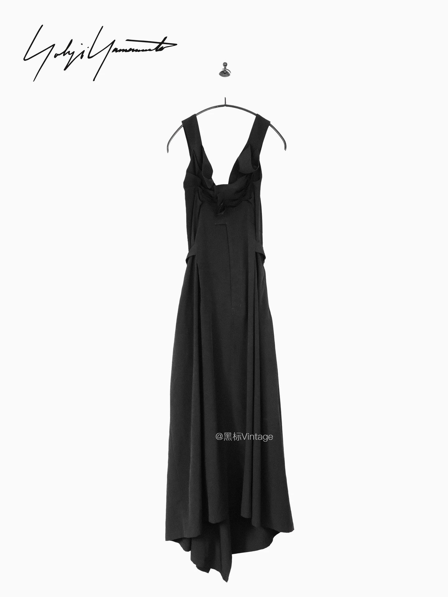 Yohji Yamamoto Yohji Noir 18SS Vintage Triacetate Pleat Asym Dress Wmn Size XS / US 0-2 / IT 36-38 - 1 Thumbnail