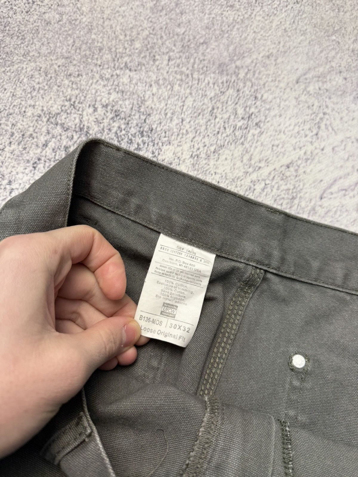 Carhartt Vintage Carhartt Double Knee Work Wear Pants Grey Sz 30 x 32 Size US 32 / EU 48 - 13 Thumbnail