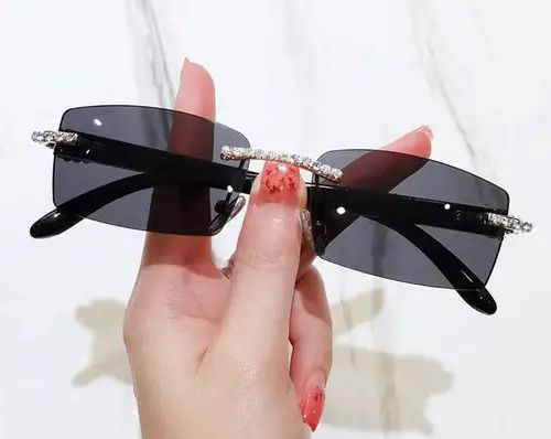Electric Visual Hirose x Aoba Rimless Diamond Sunglasses Size ONE SIZE - 8 Thumbnail