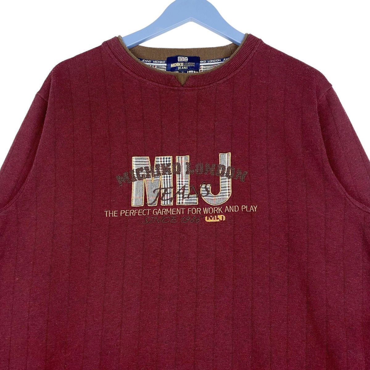 Designer × Vintage Michiko London Jeans Embroidered Sweatshirt Pullover Jumper Size US L / EU 52-54 / 3 - 2 Thumbnail