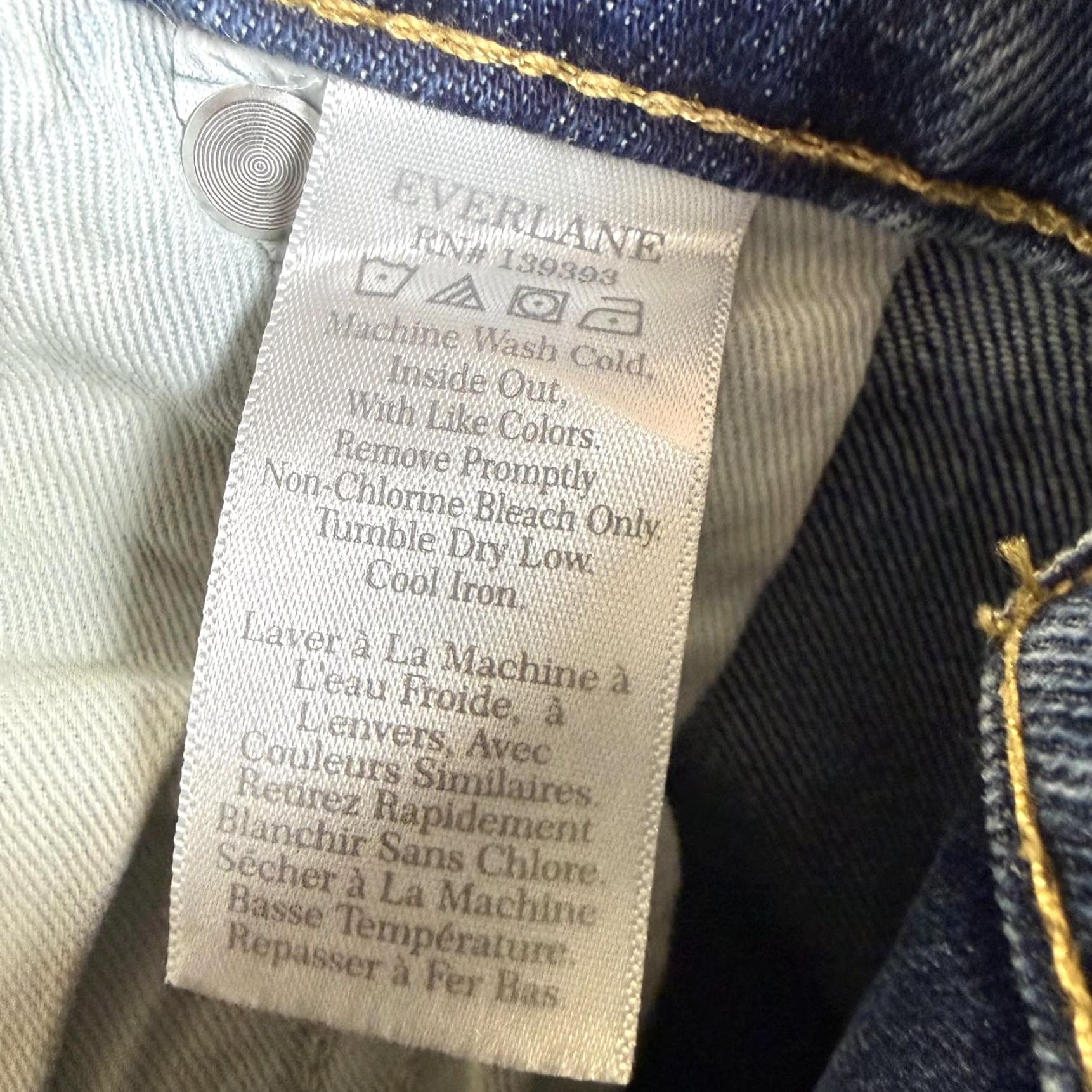 Everlane Everlane Cropped Jeans The Original Cheeky Organic Cotton Blue Women 34 Jeans Regular Size Blue Womens Size 24" / US 00 / IT 34 - 6 Thumbnail