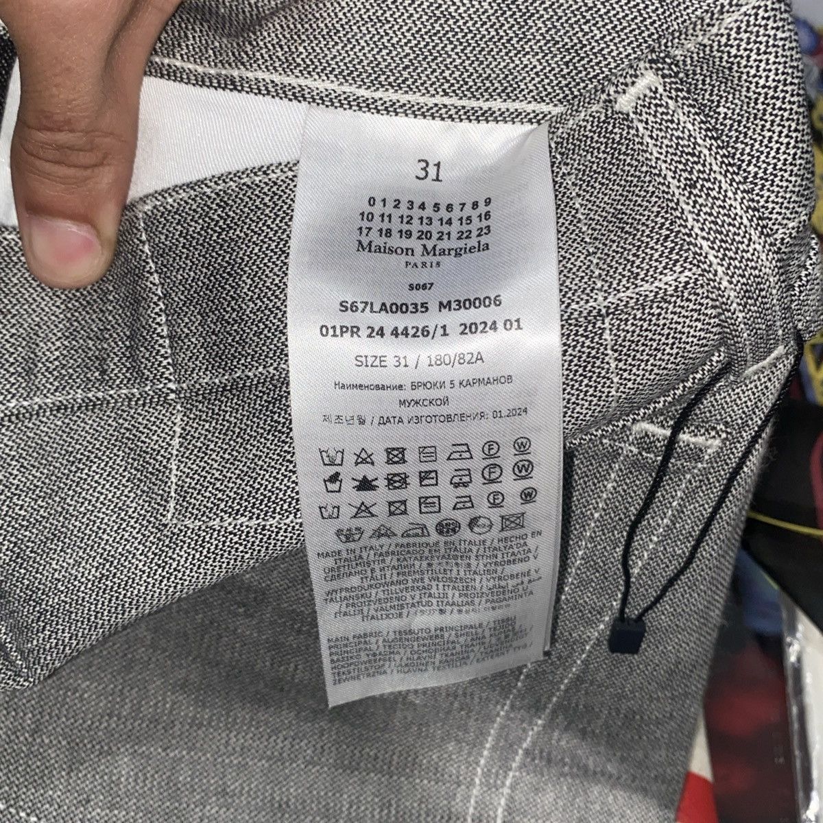 Maison Margiela Maison Margiela Gray Cinch Strap Trousers Size US 31 - 6 Thumbnail