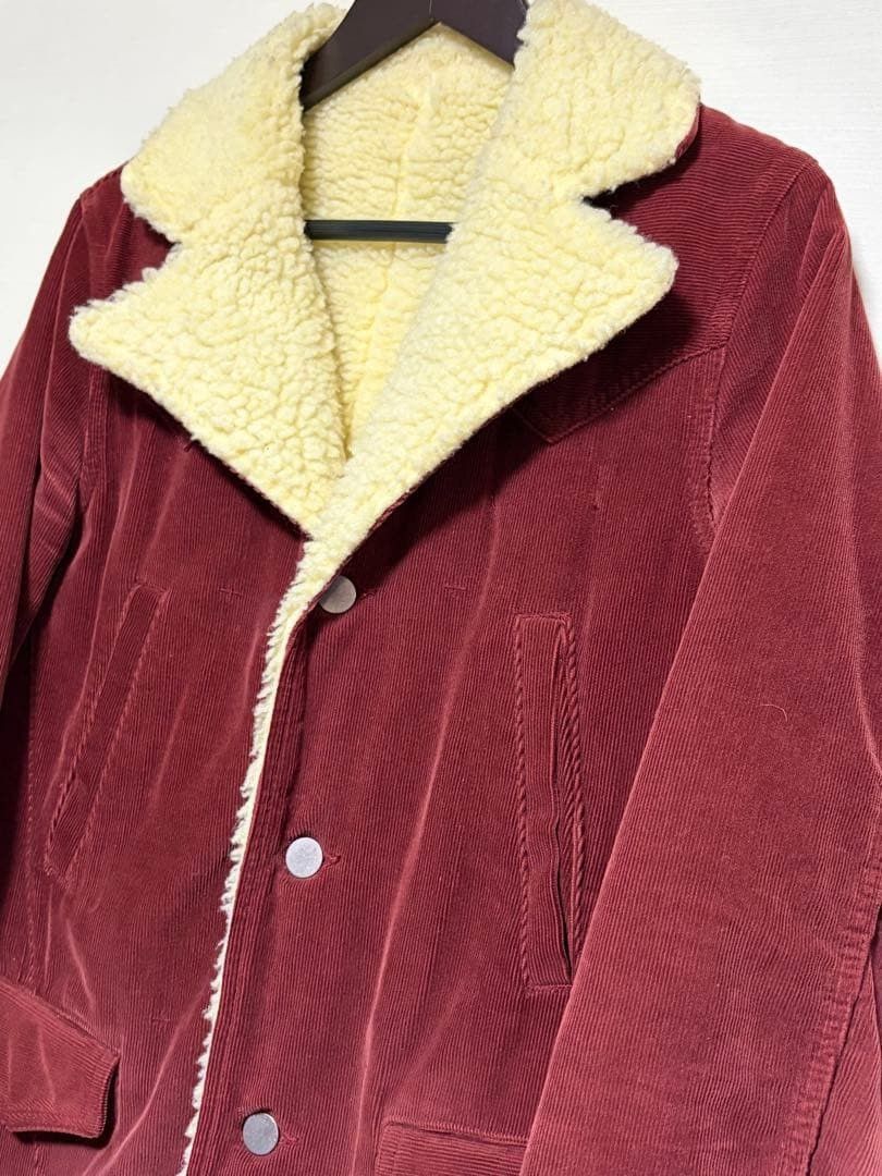 Number (N)ine Number Nine Distressed Corduroy Boa Fleece Lined Jacket coat Size US M / EU 48-50 / 2 - 3 Thumbnail