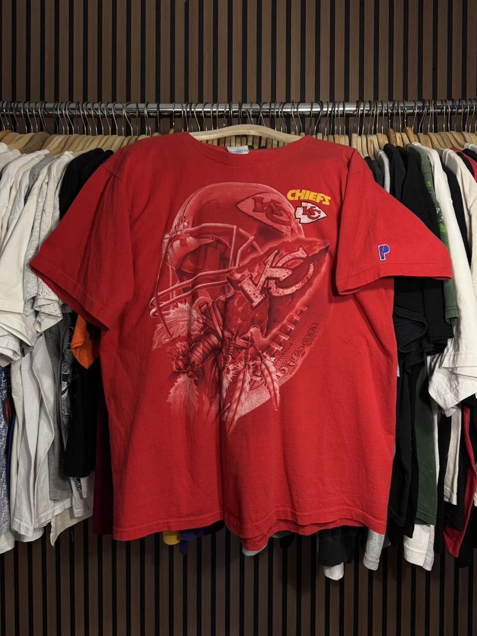 Pro Player 90s Kansas City Chiefs Pro Player Single Stitch Tee Size US XL / EU 56 / 4 - 1 Thumbnail