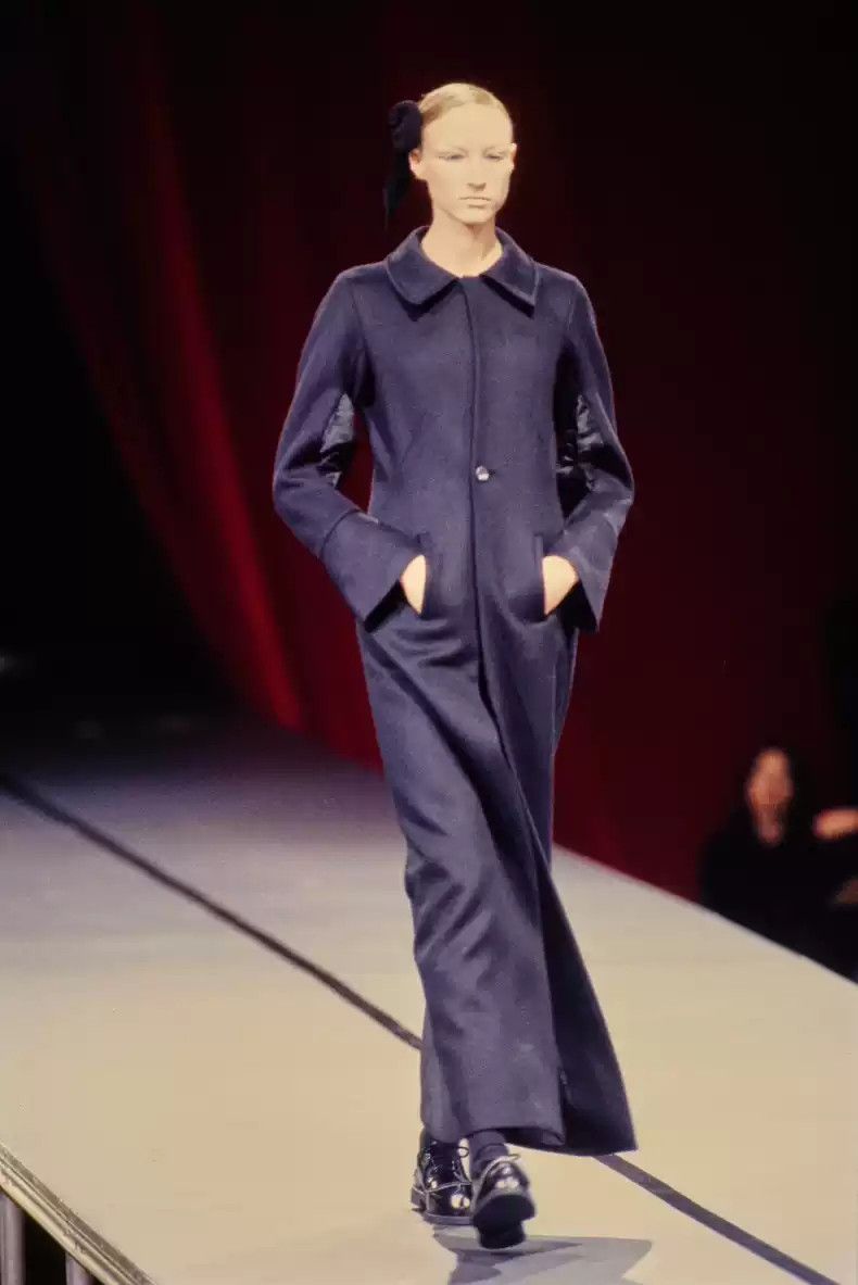 Yohji Yamamoto 95AW runway cut fur edge coat