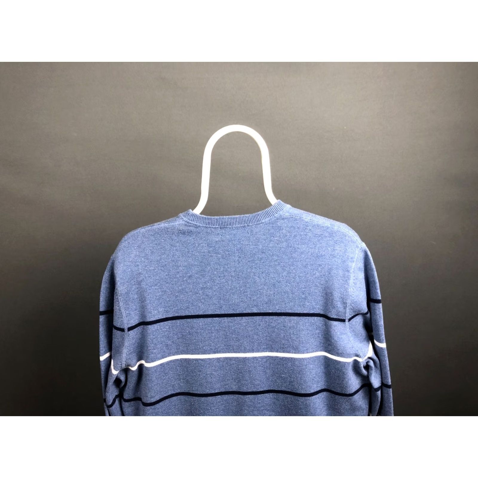 Brooks Brothers Brooks Brothers Sweater Mens Pullover Crew Neck Long Sleeve Striped Blue 100% Cotton M Knit Ribbed Hem Cuffs Tight-Knit Classic Pattern Size US M / EU 48-50 / 2 - 3 Thumbnail