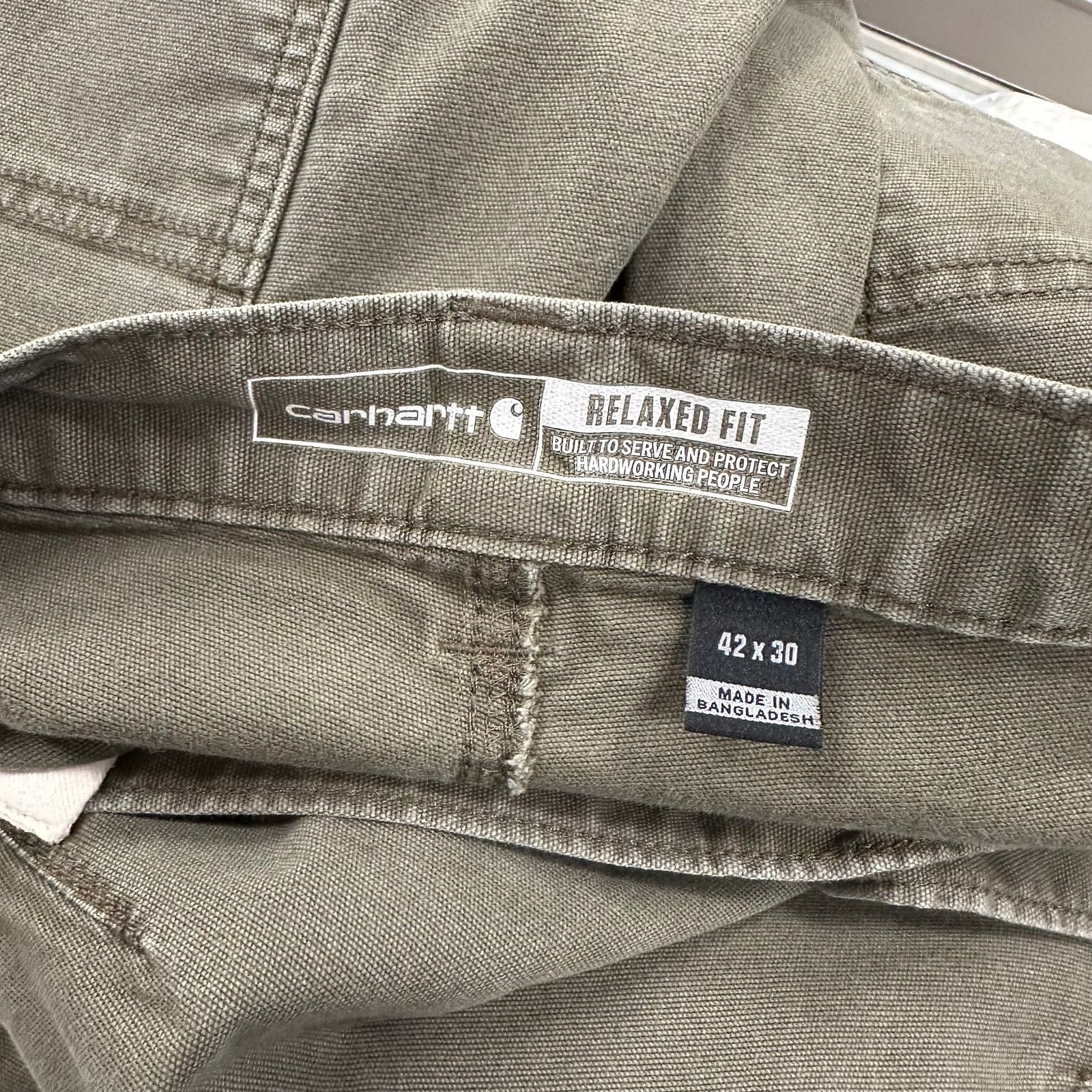 Carhartt Carhartt Relaxed Fit Olive Green Carpenter Pants 42x30 Size US 42 / EU 58 - 5 Thumbnail