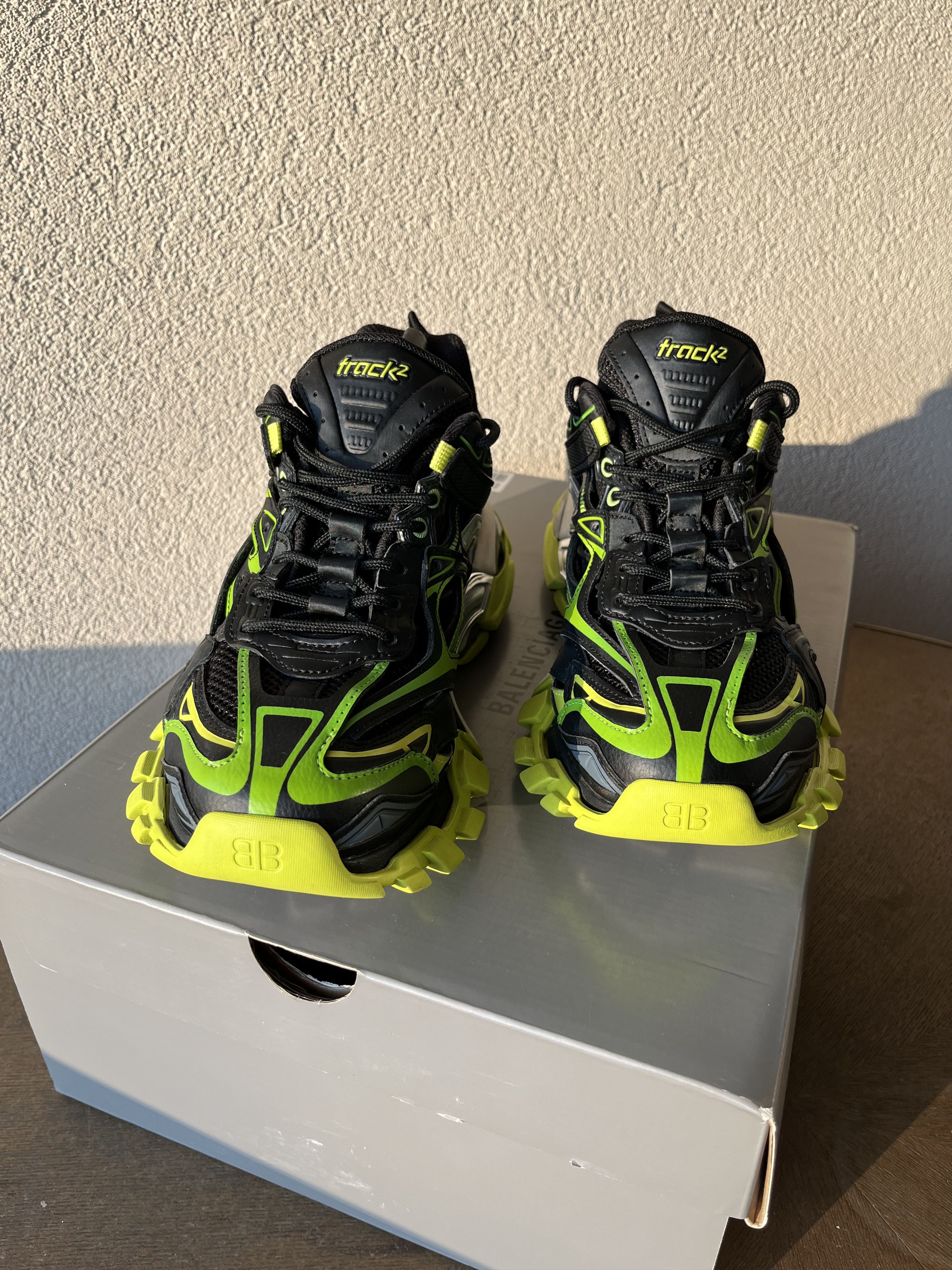 Balenciaga Balenciaga Track 2 Black Green Size US 8.5 / EU 41-42 - 2 Thumbnail