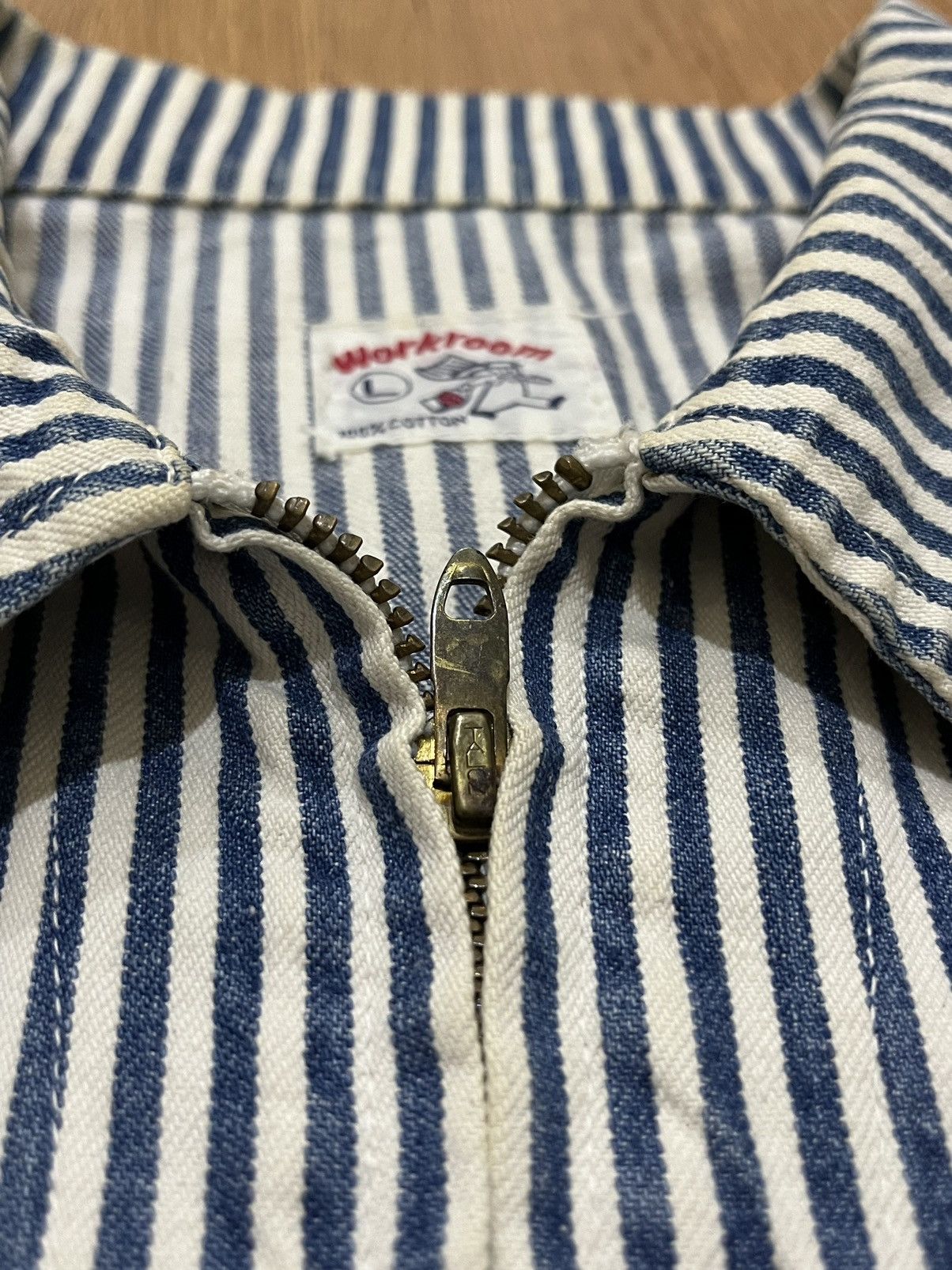 Vintage True Vintage 60s Workroom Hickory Stripe Work Jacket Size US L / EU 52-54 / 3 - 12 Thumbnail